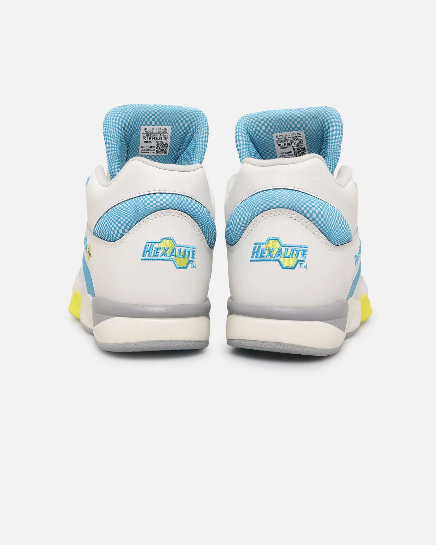 Reebok Court Victory Pump Chalk/Blue Fashion Edge Pilates Cool