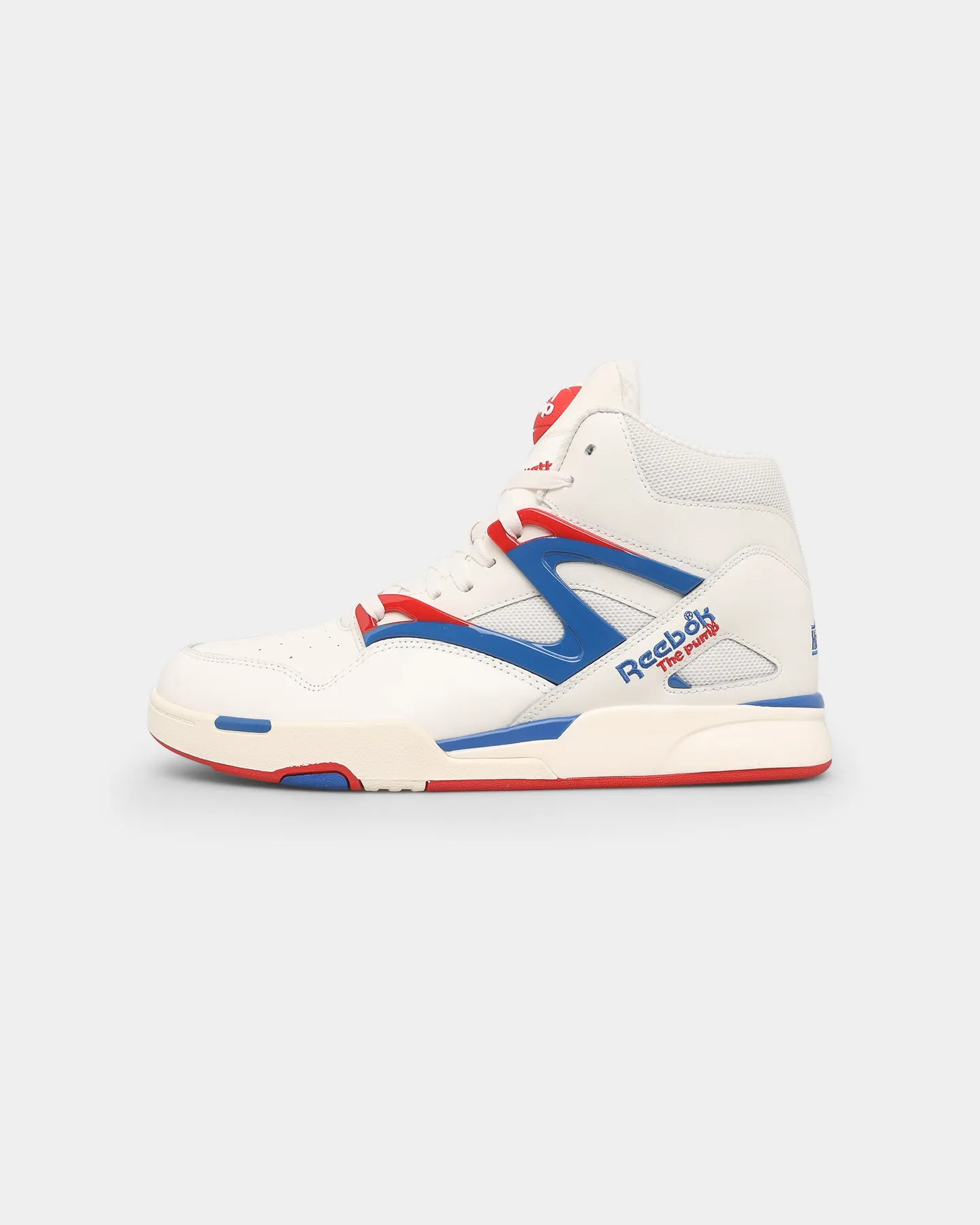 Reebok Pump Omni Zone II Chalk/Vector Blue/Vector Red Comfort Strap