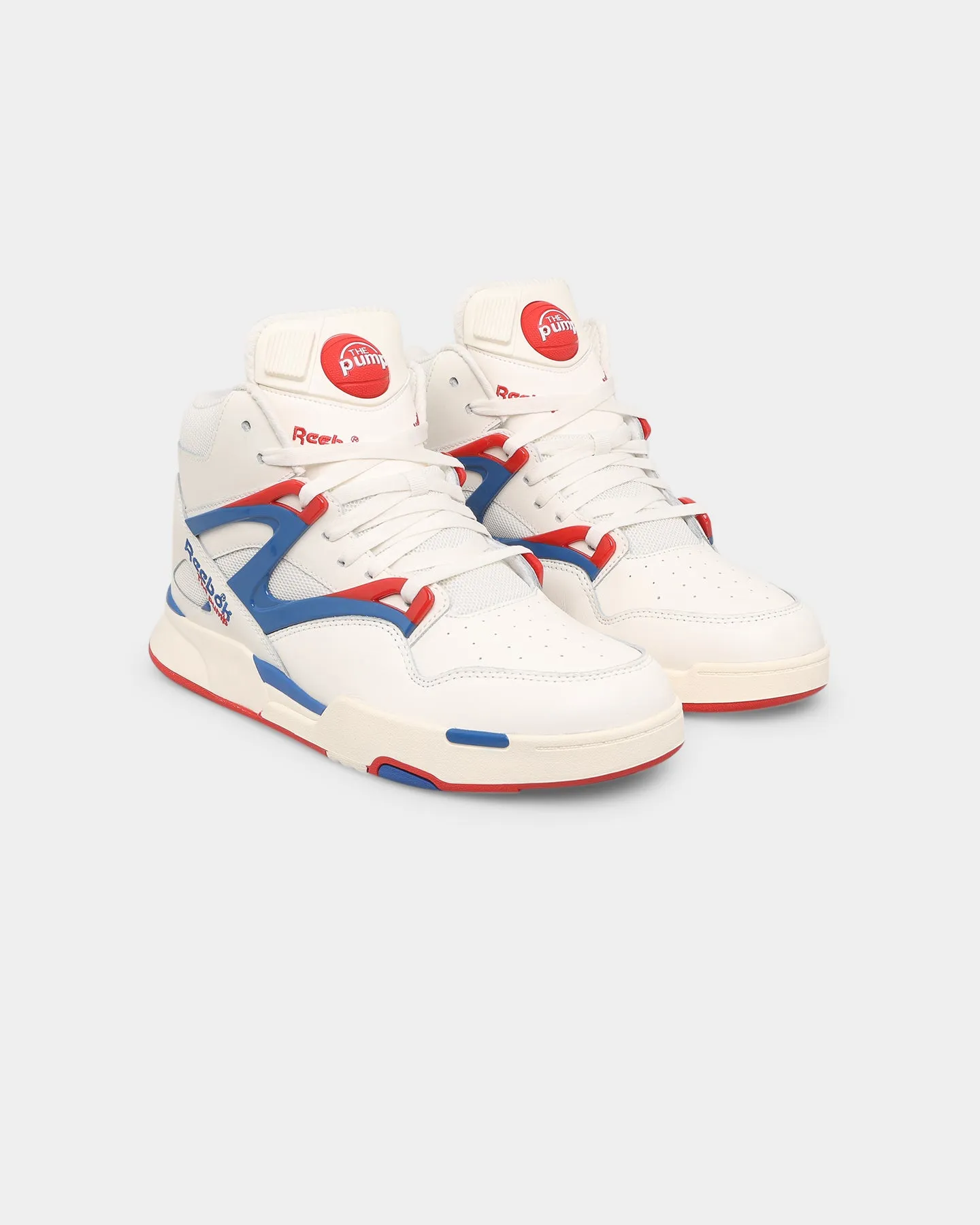 Reebok Pump Omni Zone II Chalk/Vector Blue/Vector Red Pose Ready water proof