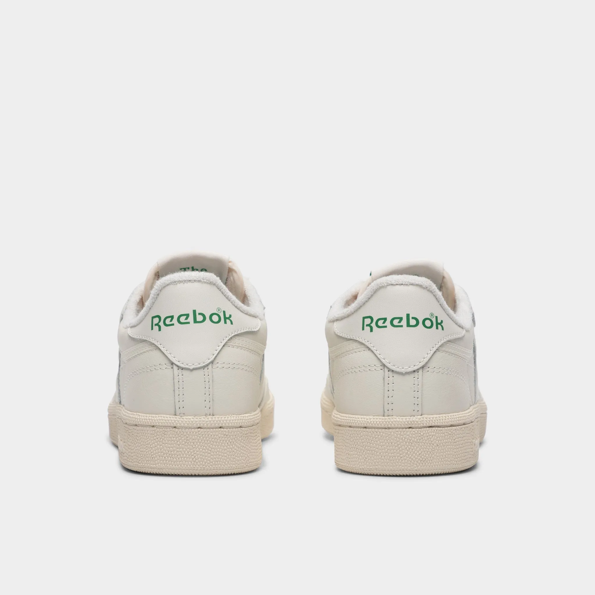 Reebok Womens' Club C 85 Vintage Chalk / Alabaster - Green Bridge Path Cozy Motion