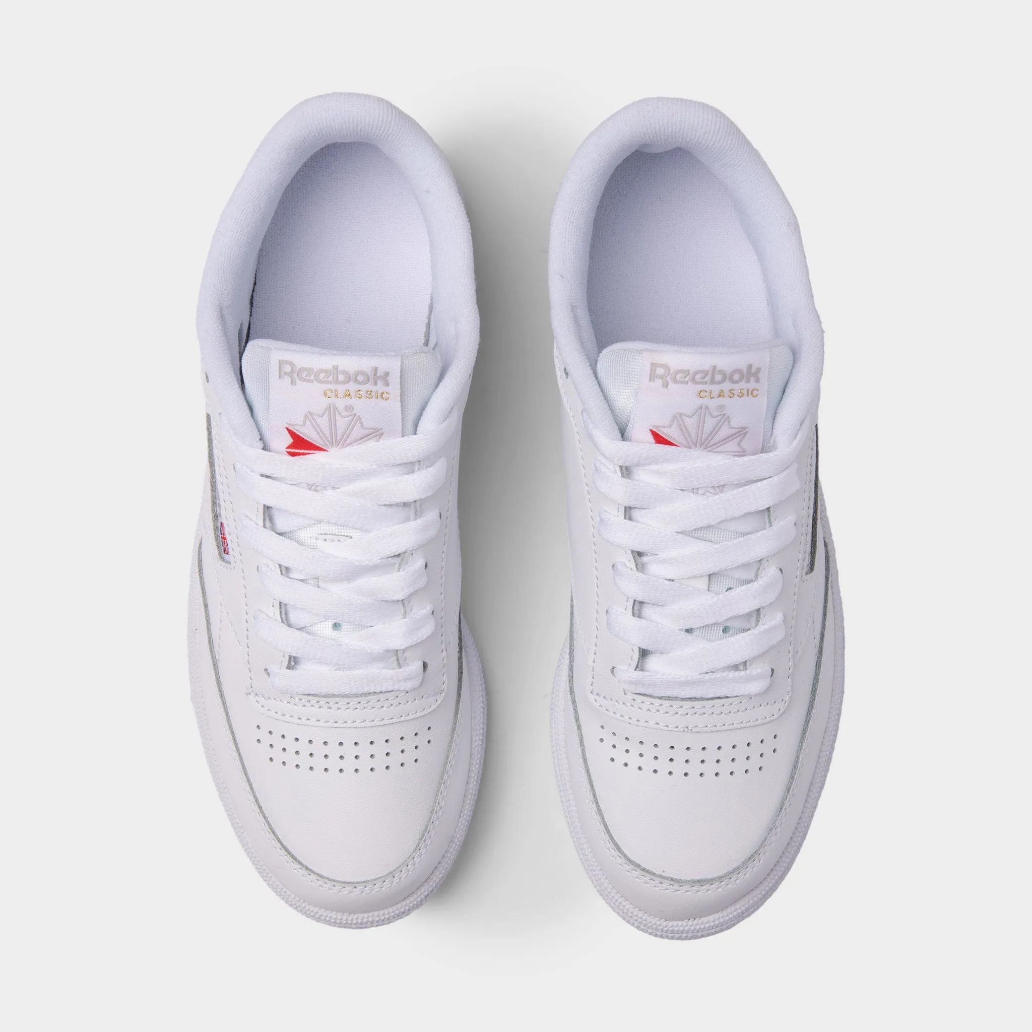 Reebok Womens Club C 85 White / Light Grey Garden Walk