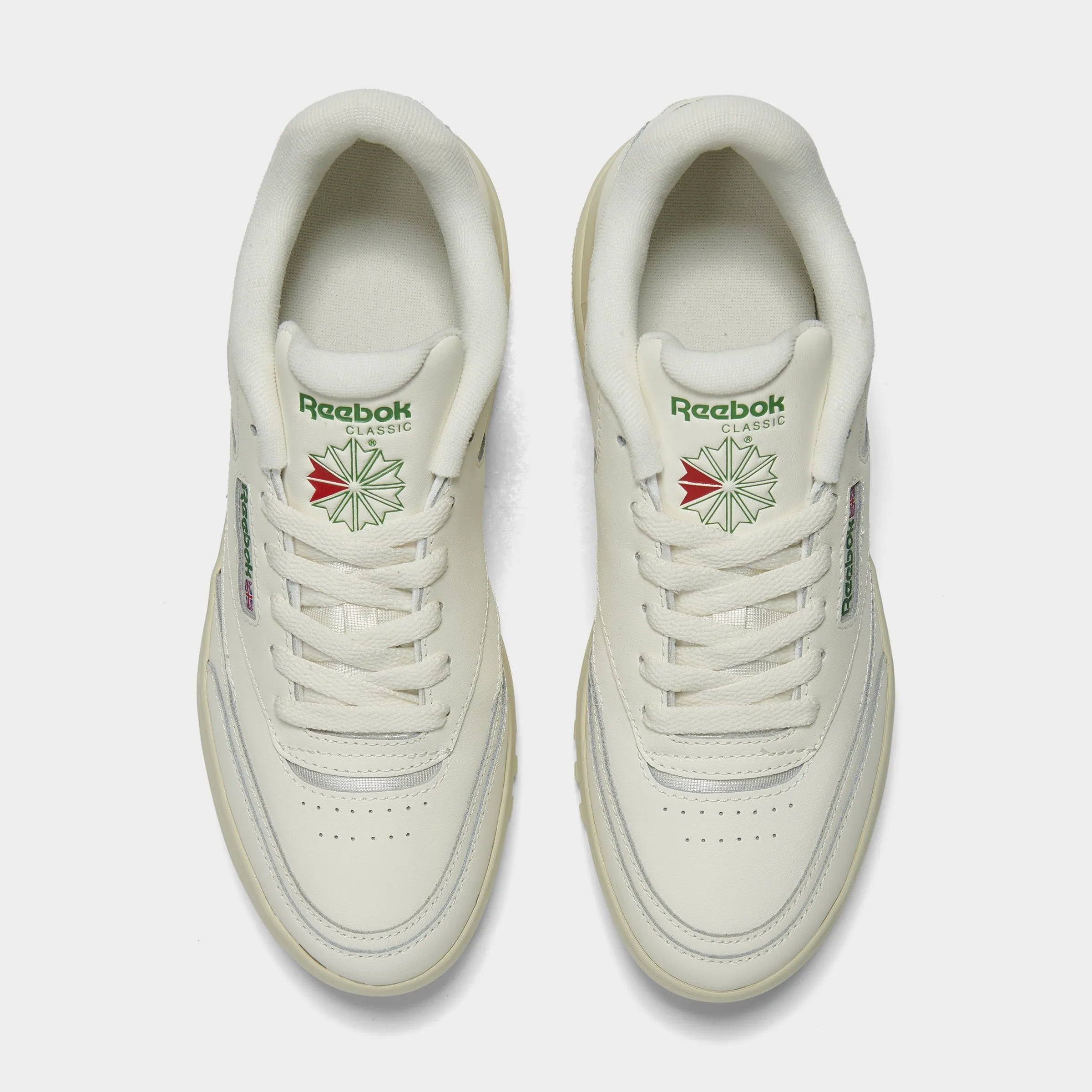 Reebok Women's Club C Extra Chalk / Green Stability control