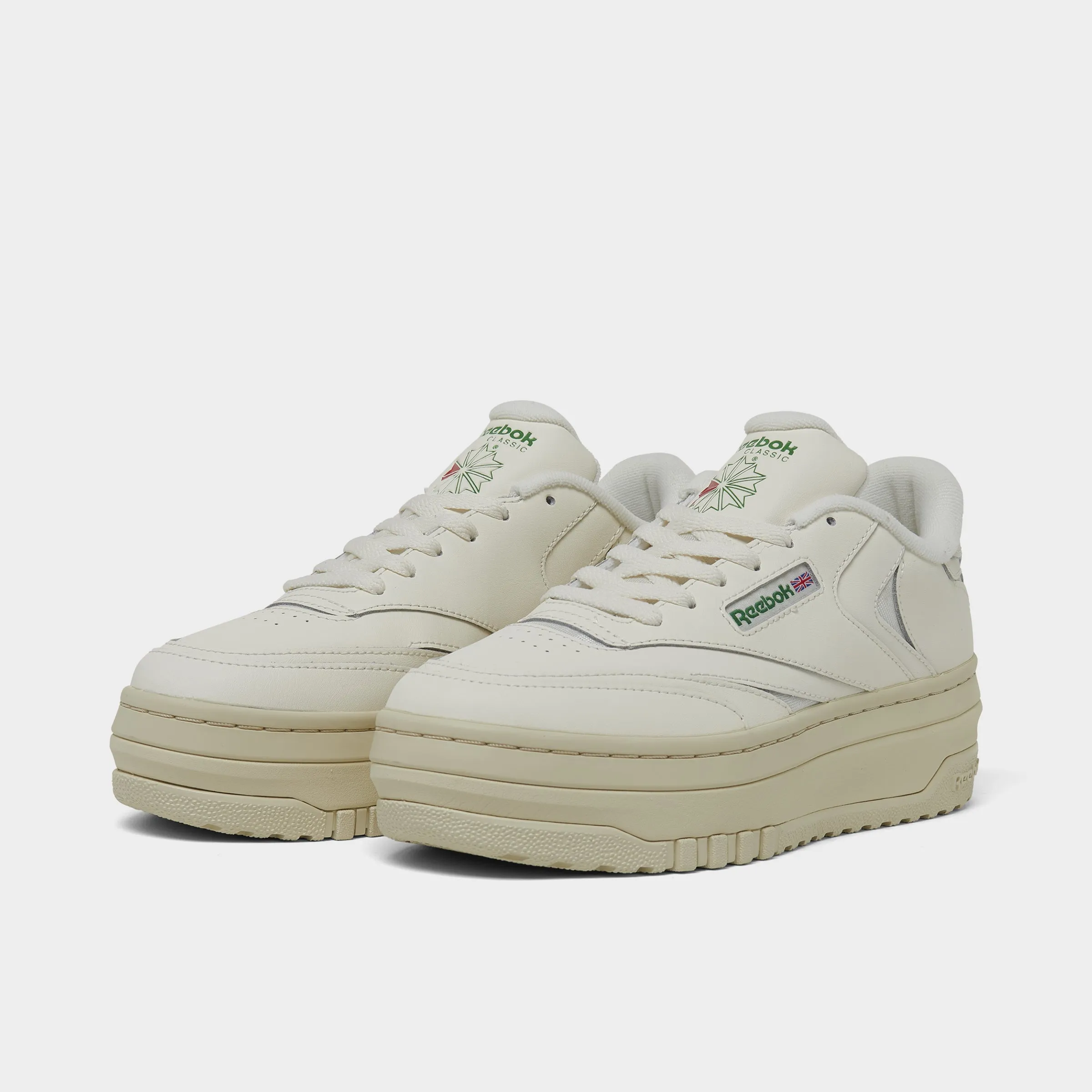 Reebok Women's Club C Extra Chalk / Green Grab Now
