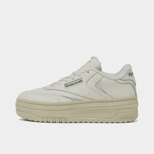 Grippy Sole Reebok Women's Club C Extra Chalk / Green