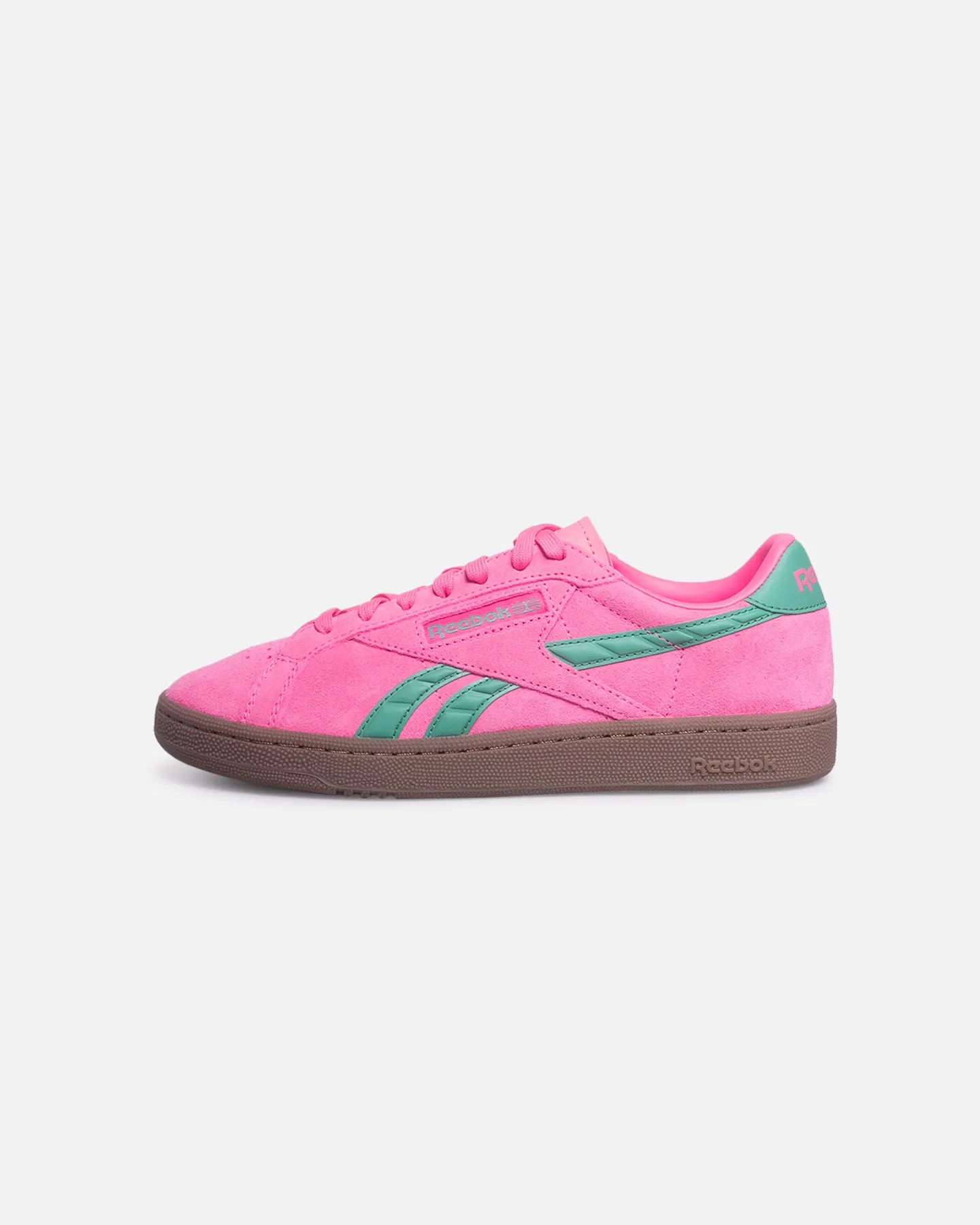 Reebok Women's Club C Grounds UK Pink/Green Sleek Ease