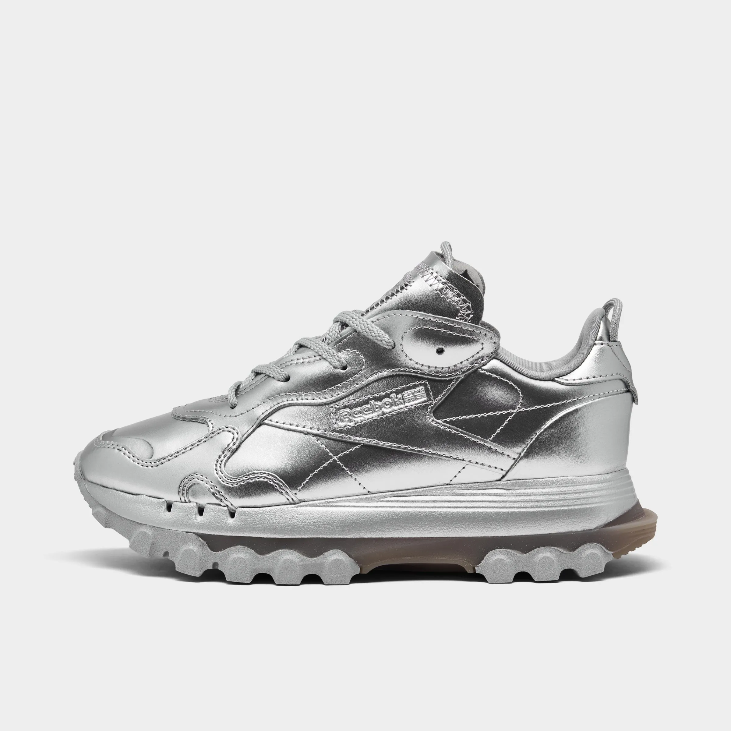 Reebok x Cardi B Women's Classic Leather Pewter / Black Rubber Sole