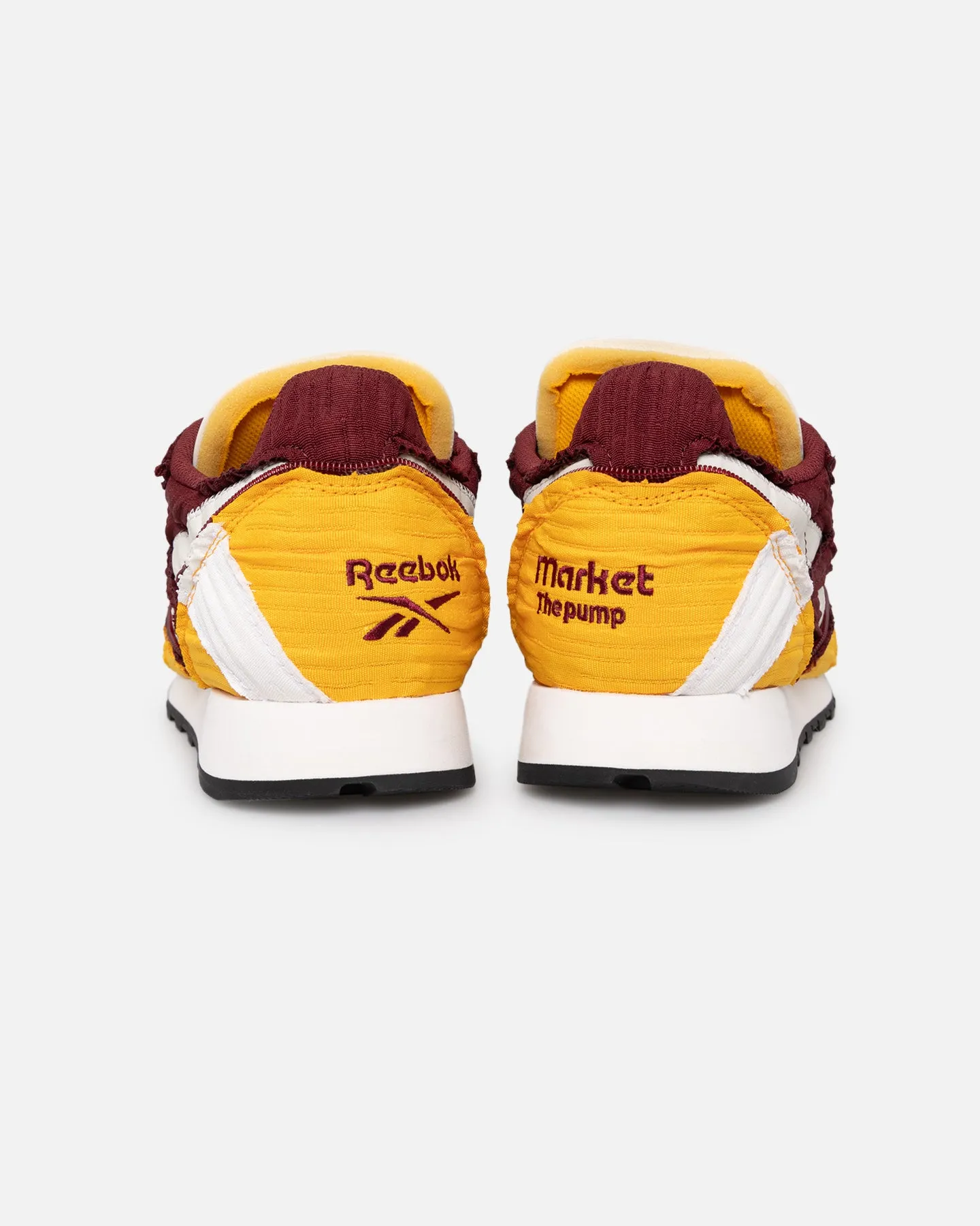 Comfort Heel Leg Long Reebok X MARKET Classic Leather Pump Burgundy/Gold