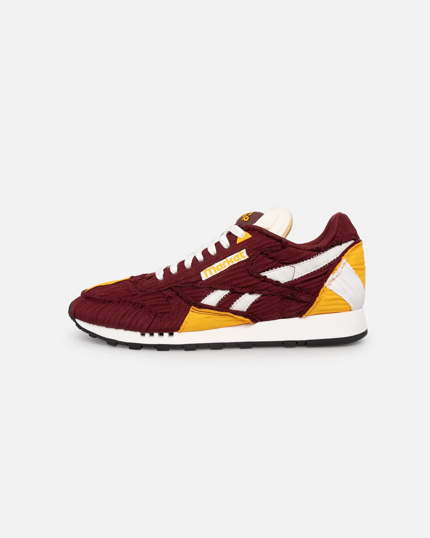 Reebok X MARKET Classic Leather Pump Burgundy/Gold Carry Easy