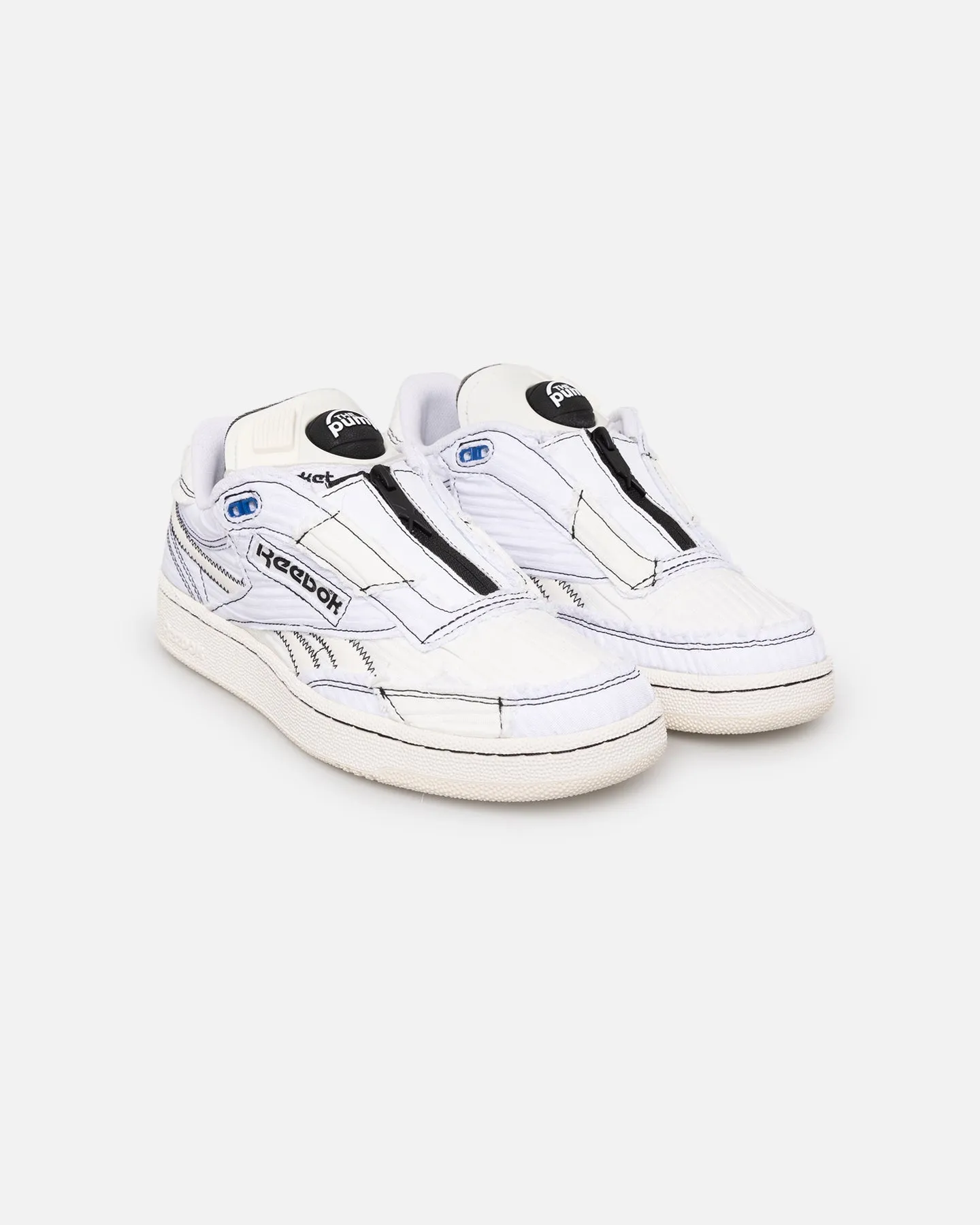 Shock Absorbing Comfort Midsole Reebok X MARKET Club C 85 Pump Footwear White/Chalk