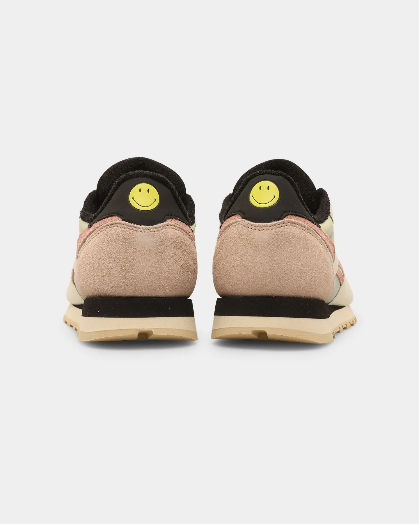 Reebok X Smiley Classic Leather CBlack/CWhite/Suede City Pace Mesh Upper