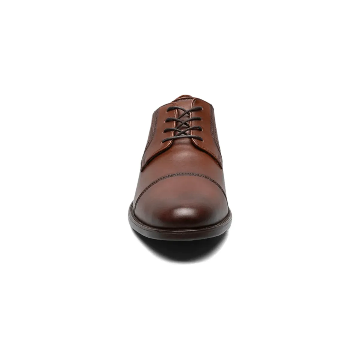 Signature Fit Florsheim Men's Midtown Cap Toe Oxford Cognac Leather