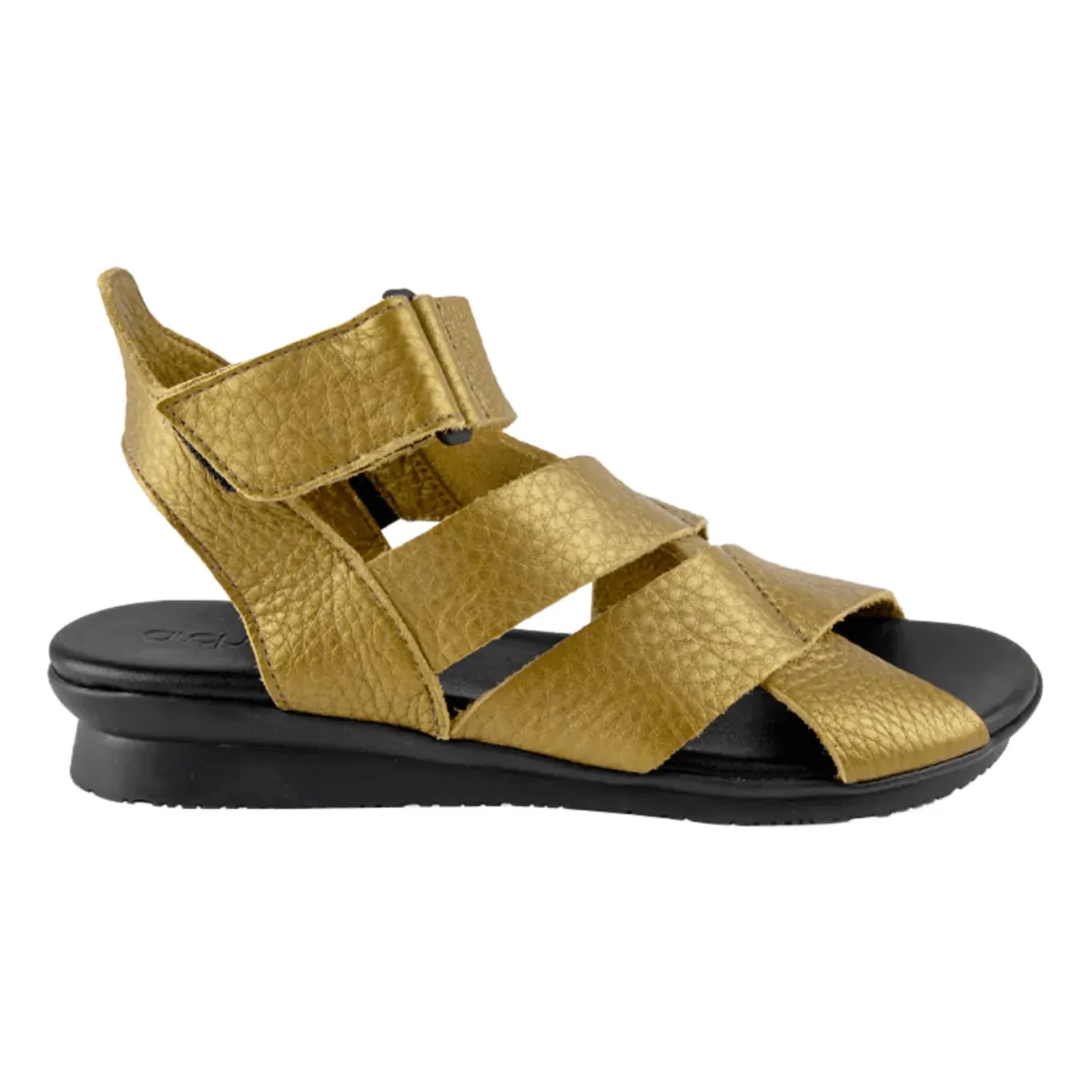 Arche Women's Aurbao Metallic Solar Maha Leather Matte Edge Mid Heel