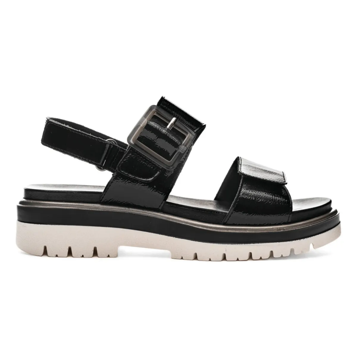 Ara Women's Marbella Black Patent Leather Comfortable Standing Water shield