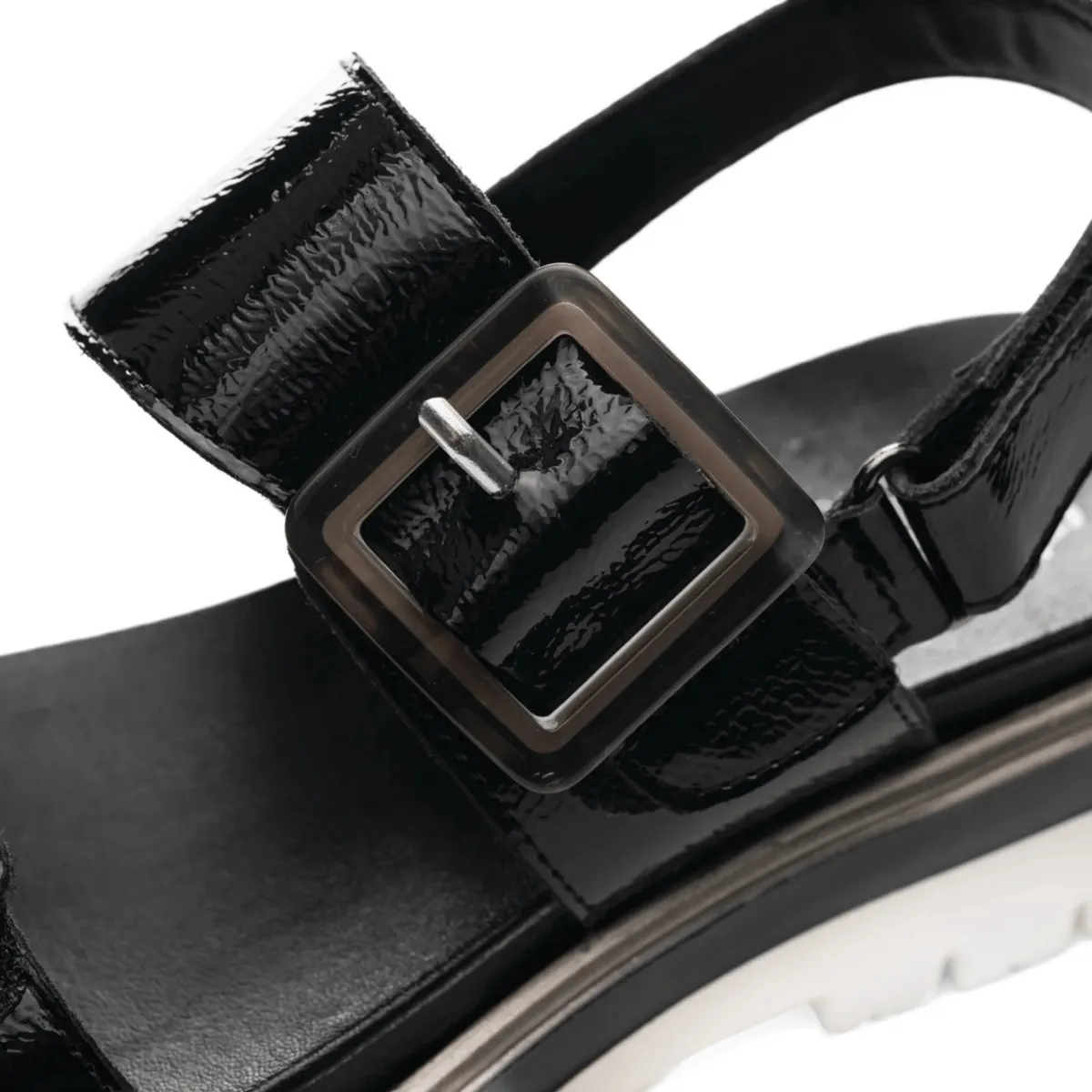 Stride Ease Taper Shape Ara Women's Marbella Black Patent Leather