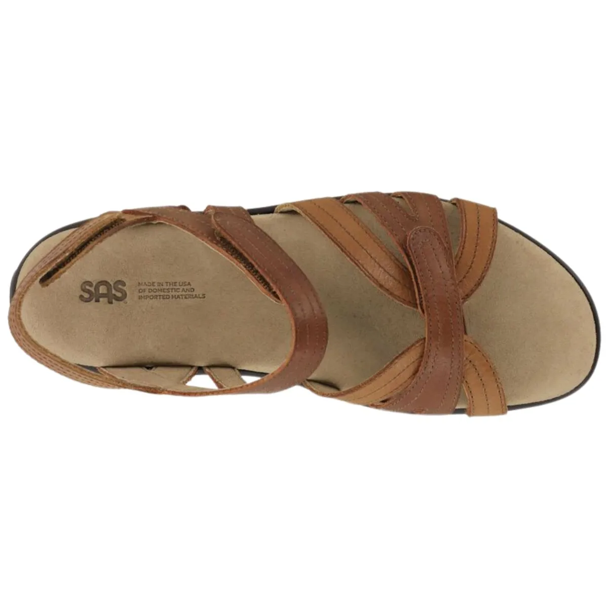 S A S Women's Pier Sepia Tan Leather Special Occasion