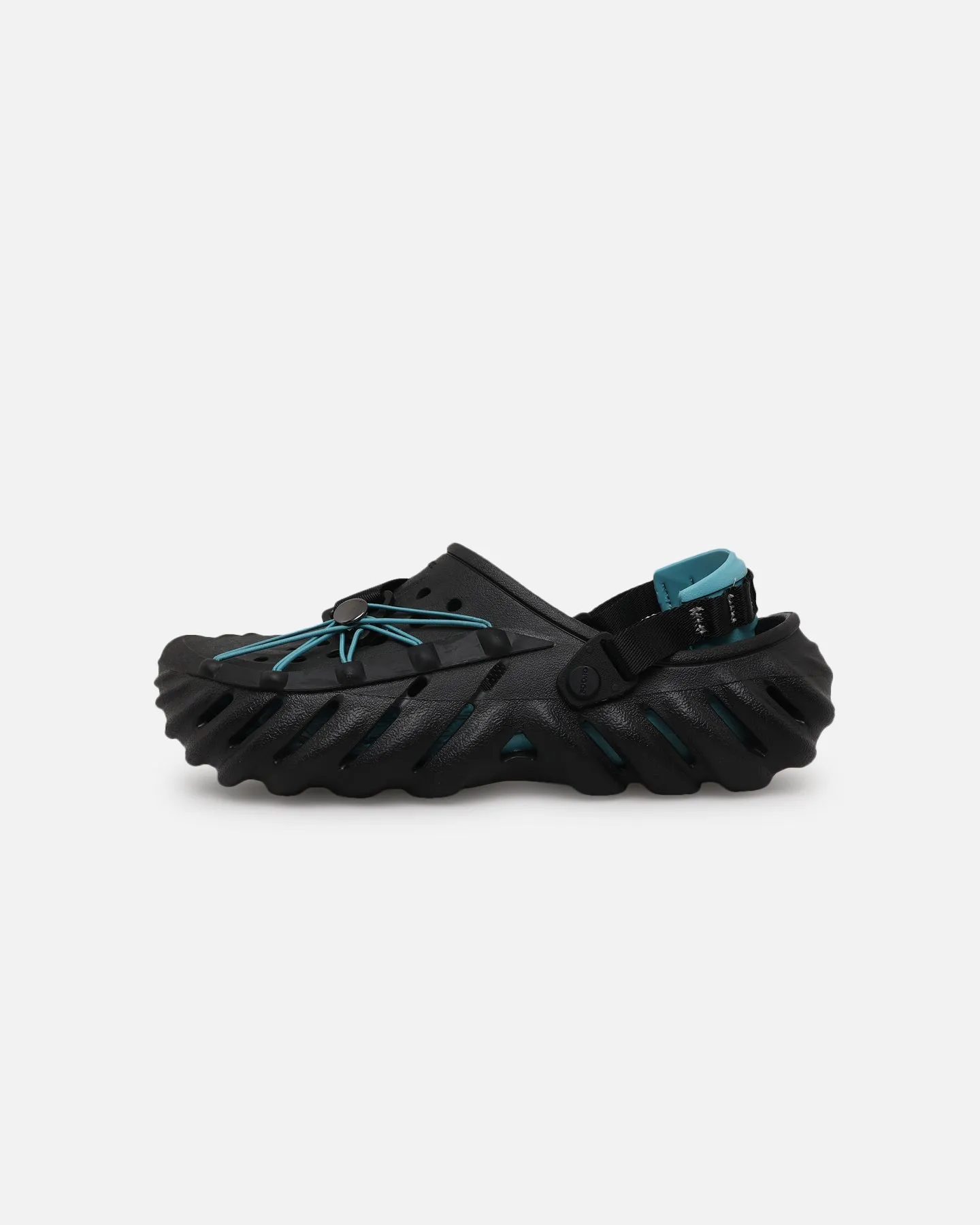 Crocs Echo Reflective Laces Clog Black Soft Cushioning