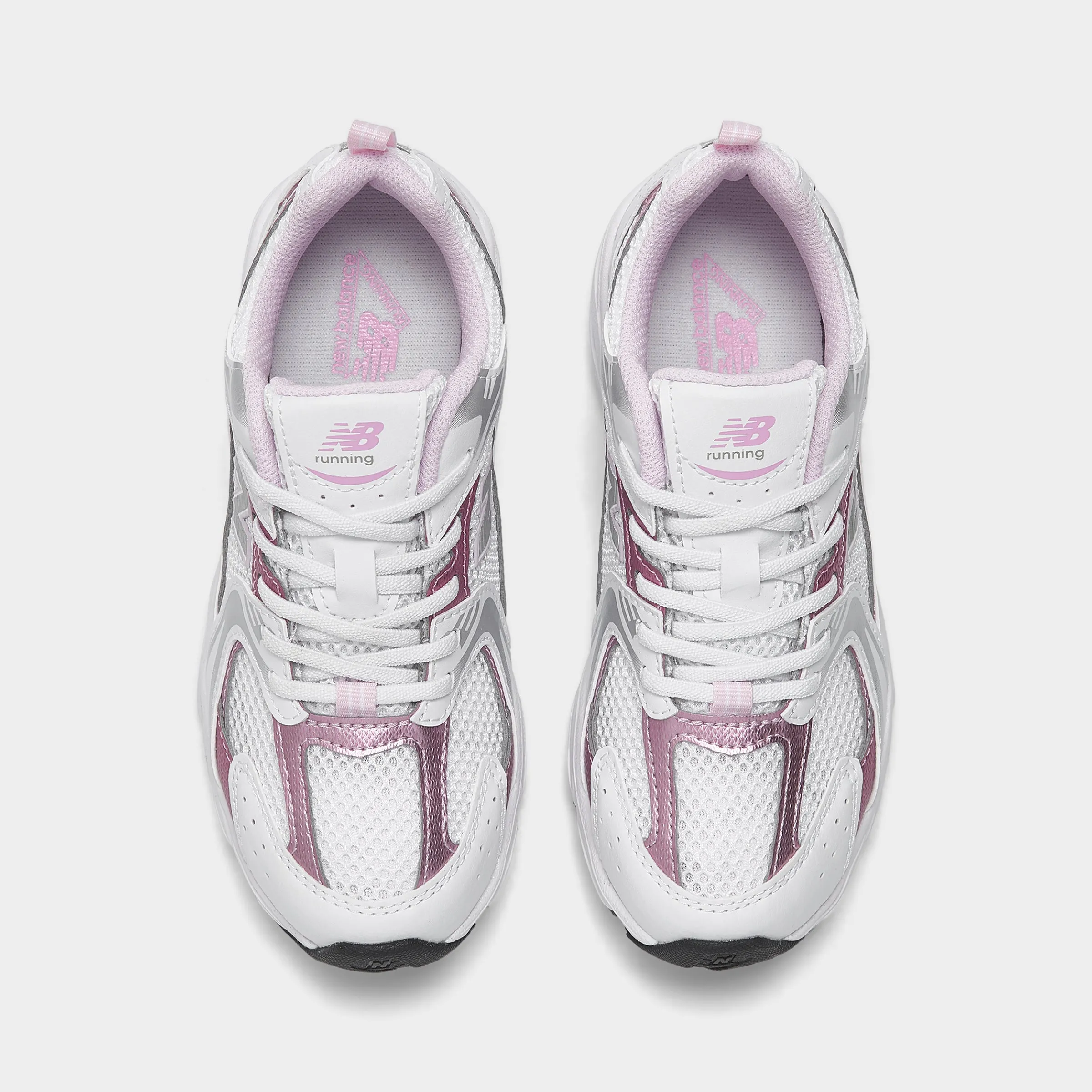 Island Step Ergonomic Design New Balance Children's 530 White / Pink Sugar