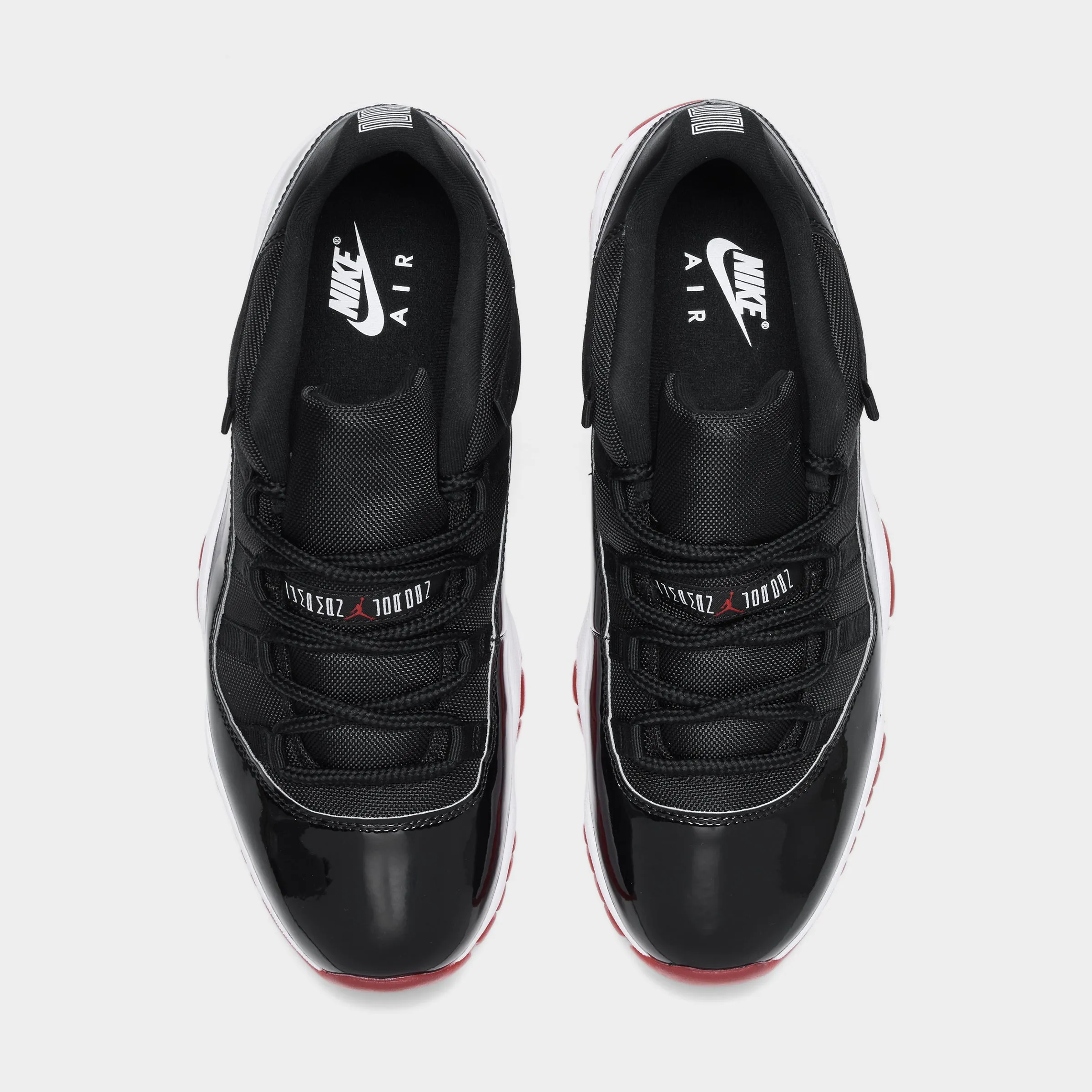 Jordan 11 Retro Low Black / Varsity Red - White Slip On Mules Slip   resistant   sole