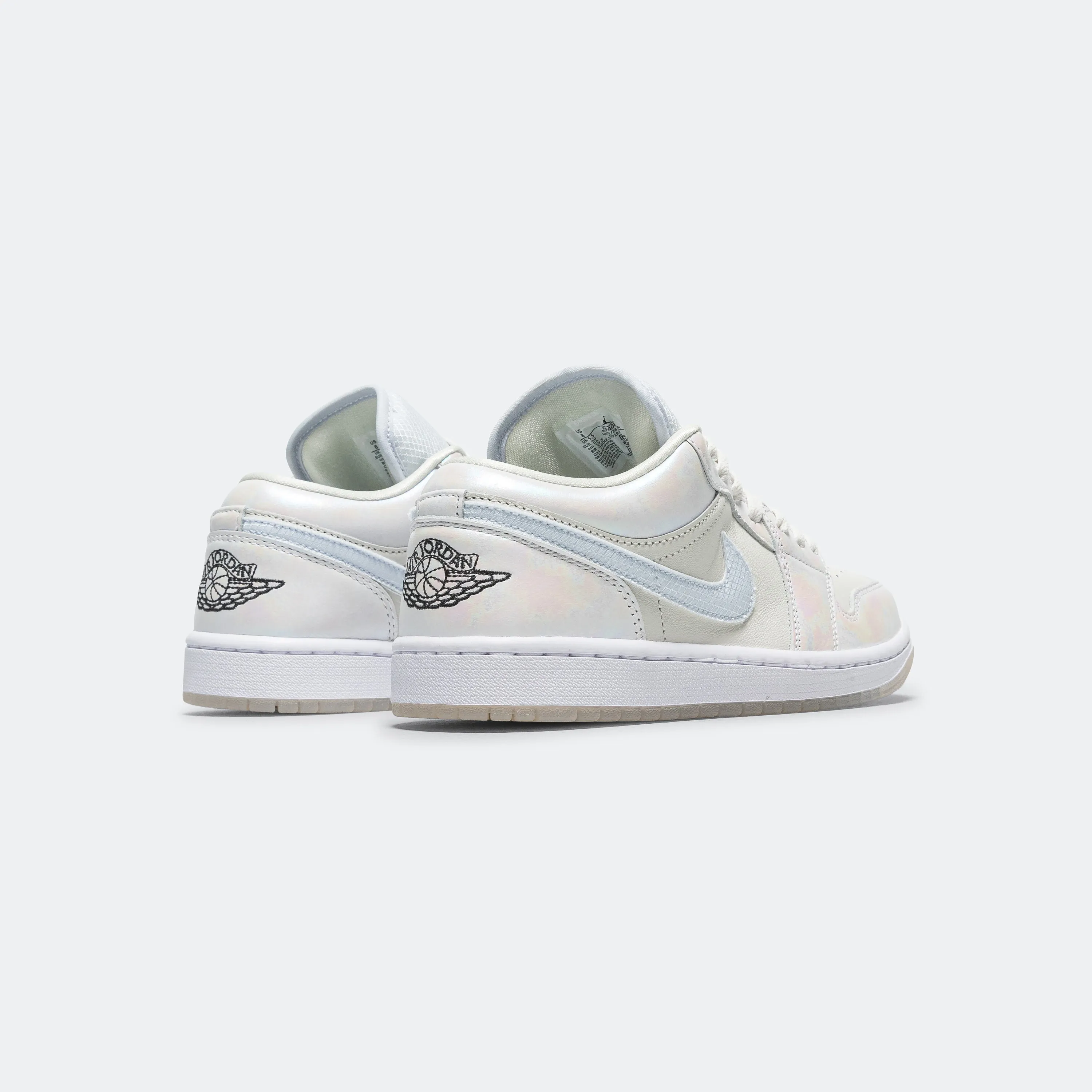 Temperature Regulating Fabric Soft Cushioning Womens Air Jordan 1 Retro Low SE CNY - Phantom/Football Grey