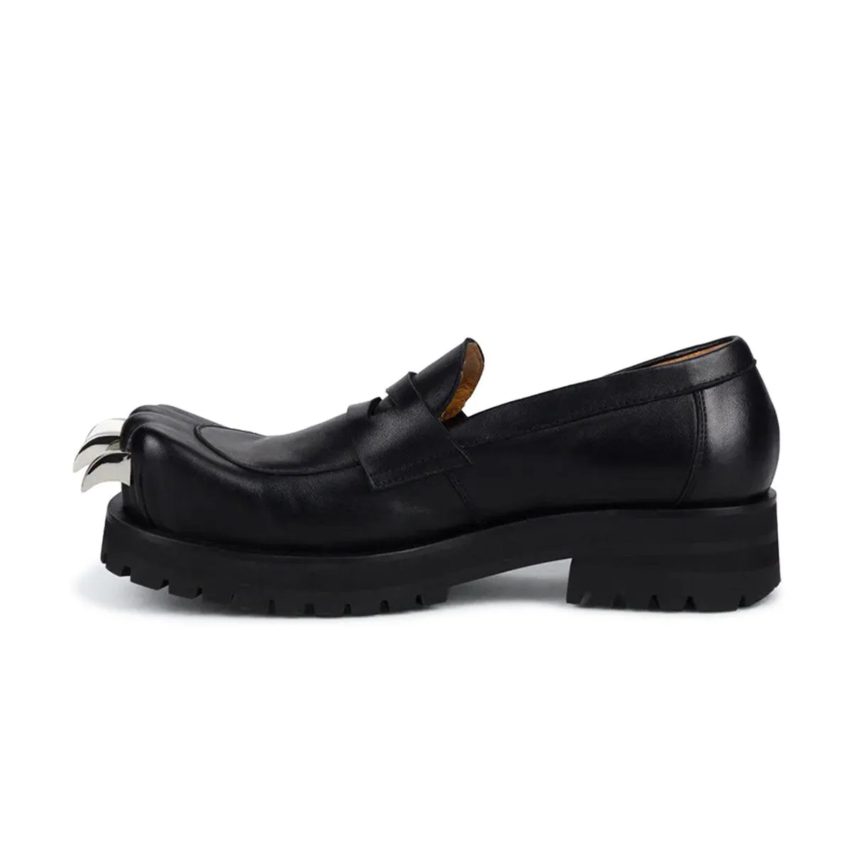 Track Run Elegant Mood Leather Moccasin Moggies 'Black'