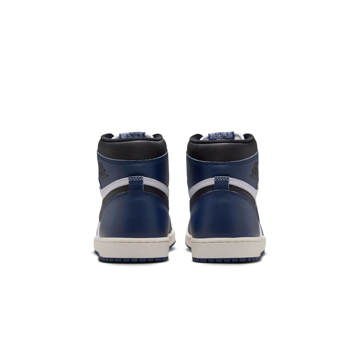 Pair Quick Cold Tone Air Jordan 1 High OG 'Midnight Navy'