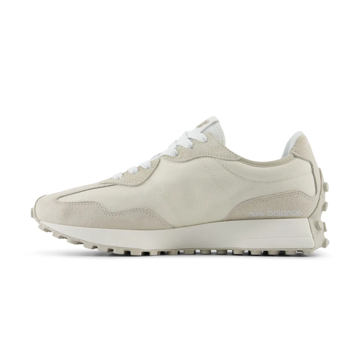 Trend-setting silhouette Retro-inspired 327 'Timberwolf'