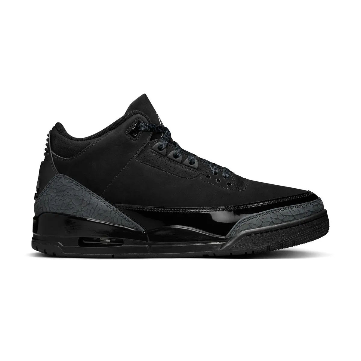 Silver Shine Air Jordan 3 Retro 'Black Cat'