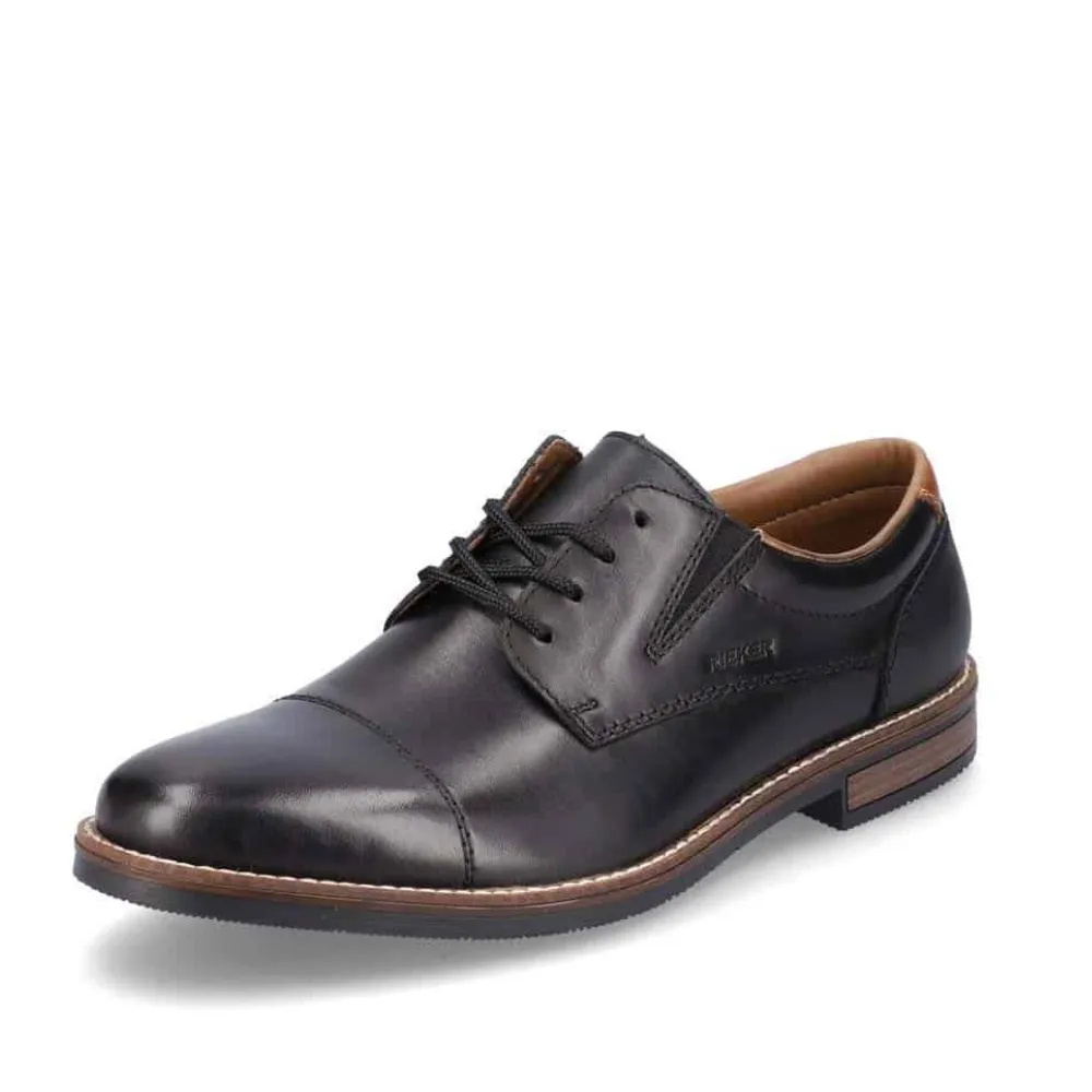 Rieker Black Lace Up Dress Shoe - 13506-00 Anti - fatigue adequate