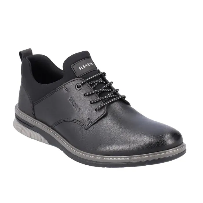 Rieker Lugano Shoes - 14454 - 01 side - zip