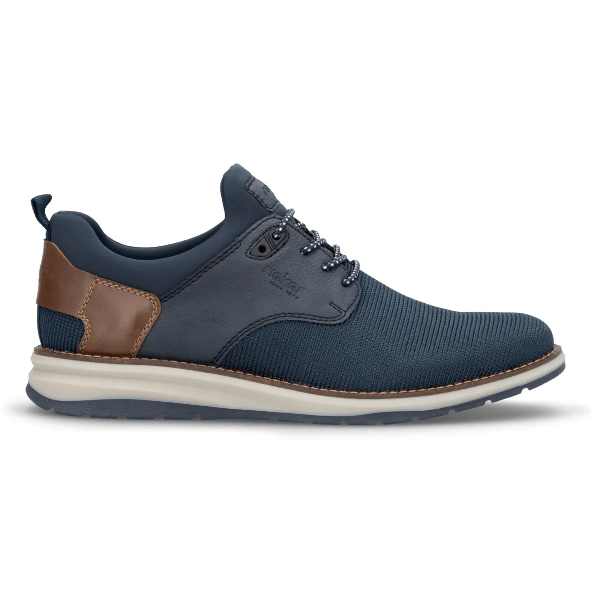 Rieker Men's Dustin 14750-14 Baltic/Lake/Mogano/Navy Dual Tone