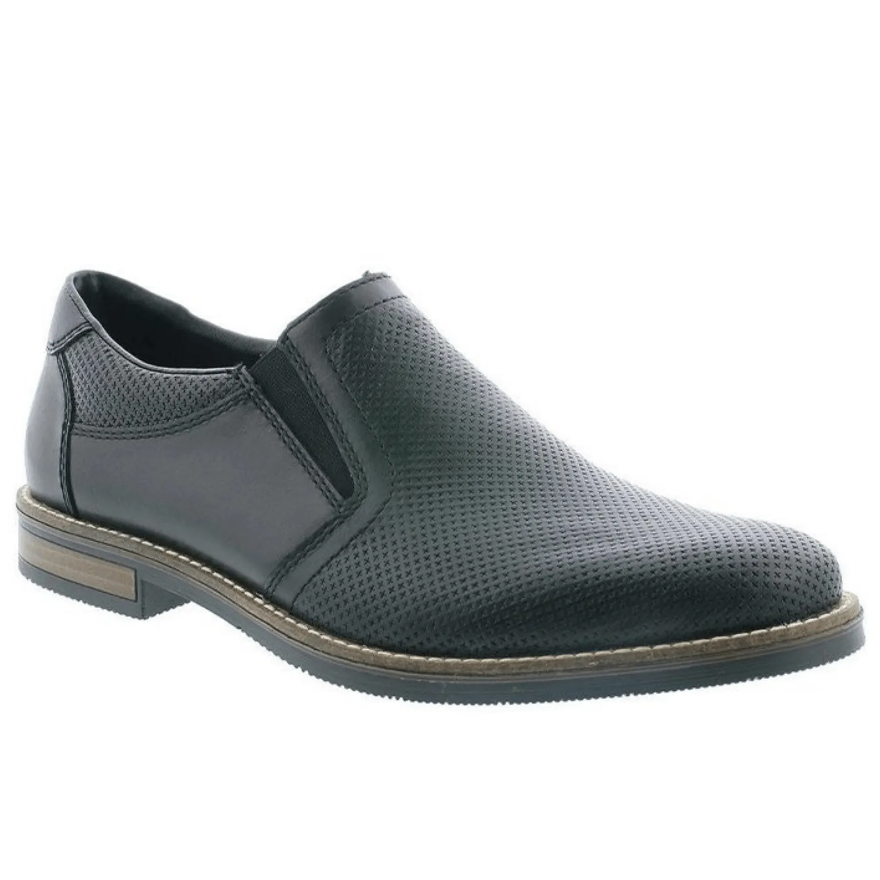 Rieker Perforated Black Slip On Dress Shoe - 13571 - 00 Timeless Performance Running essentials