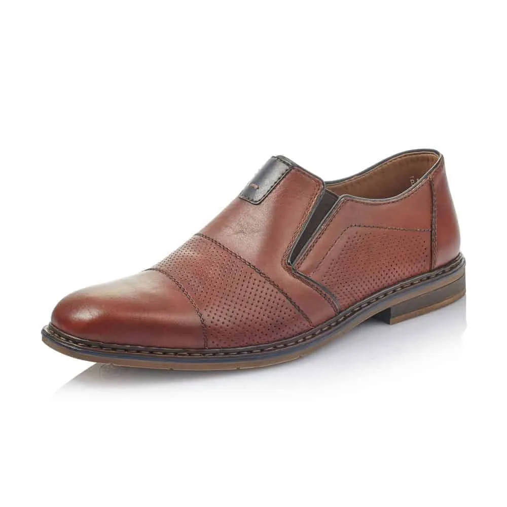 Rieker "Jason" Slip-On Shoes - Brown - 1765-24 funky