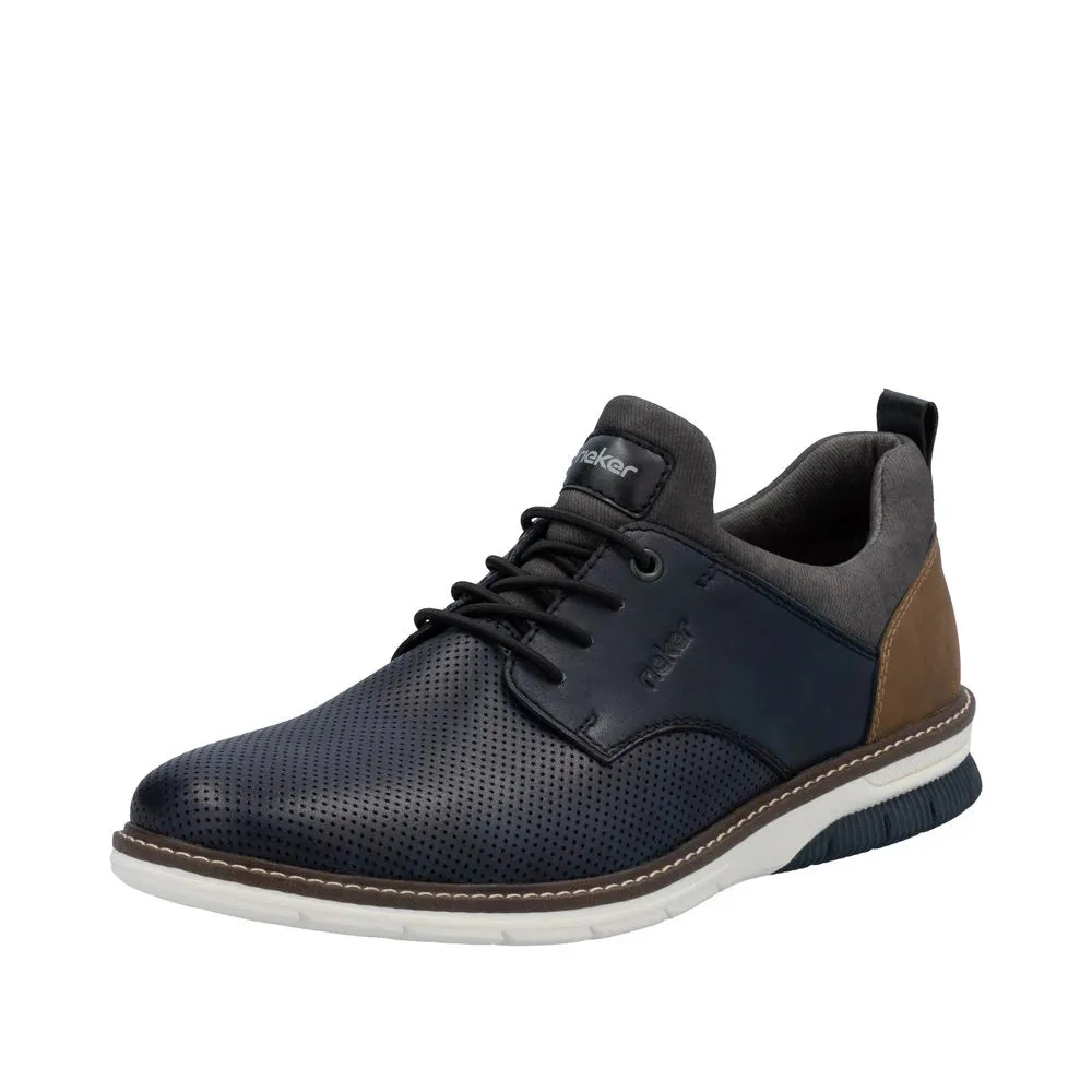 Multi - purpose Rieker Slip On Navy Dress Casual Shoe - 14450 15