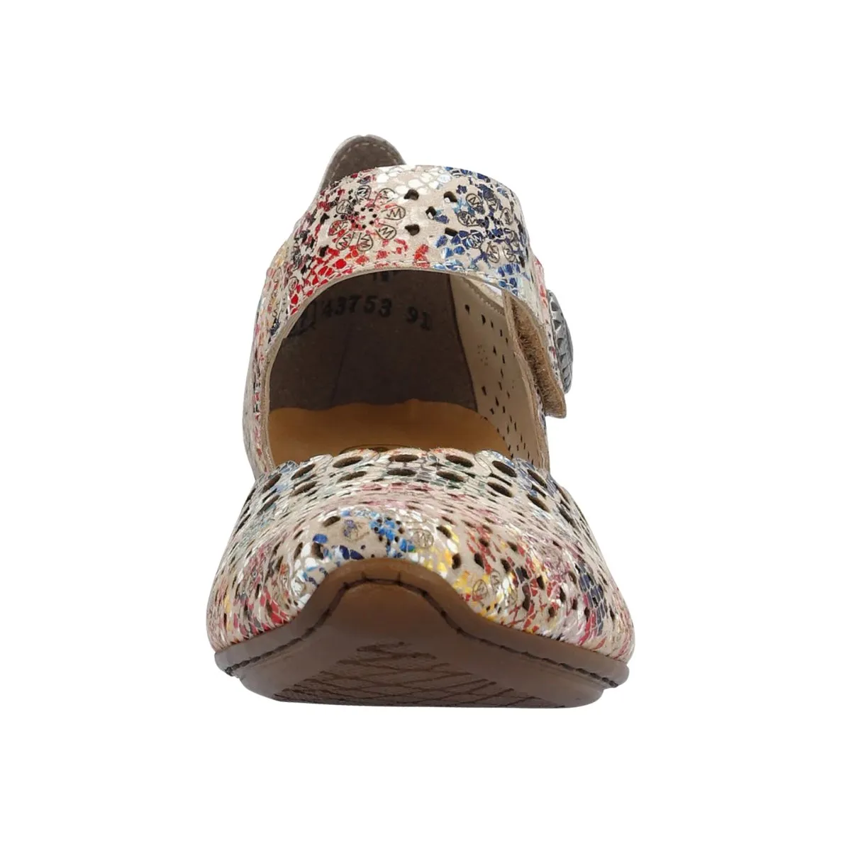 Rieker Women's 43753-91 Beige Multi Leather Confident Move
