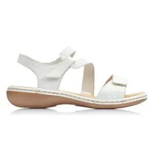 Rieker Women's 659C7-81 Regina White Leather Prestige Mode One Color