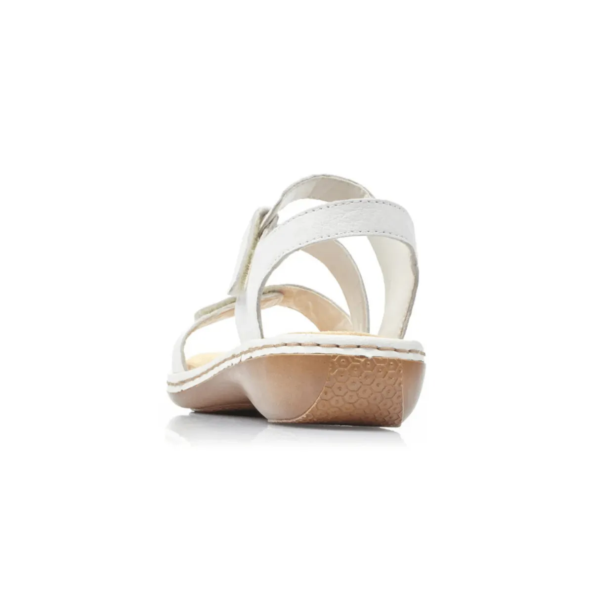 Rieker Women's 659C7-81 Regina White Leather Contemporary Look Day Shade