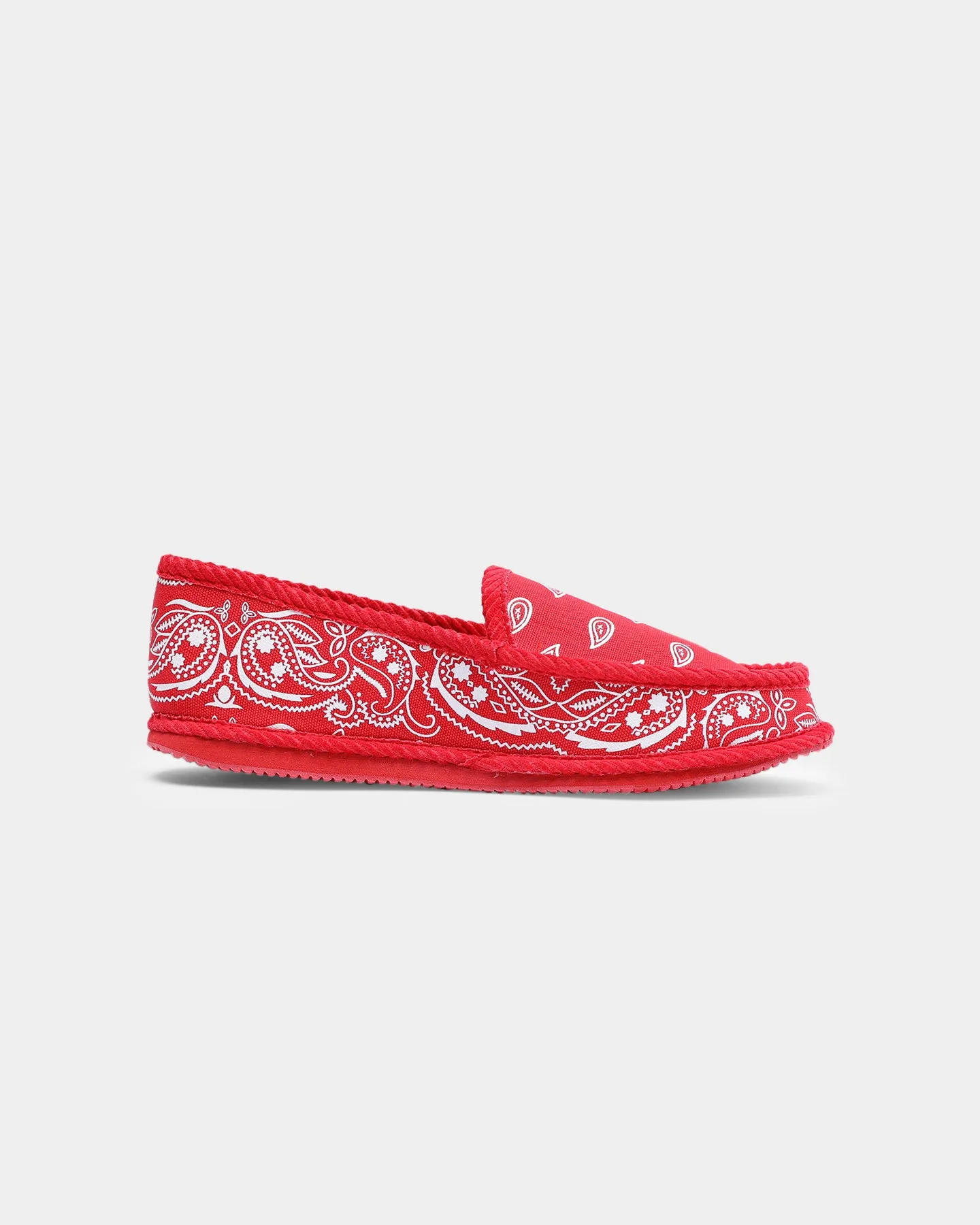 Beach Vibe Arch support Goat Crew Bandana Slipper Red/White