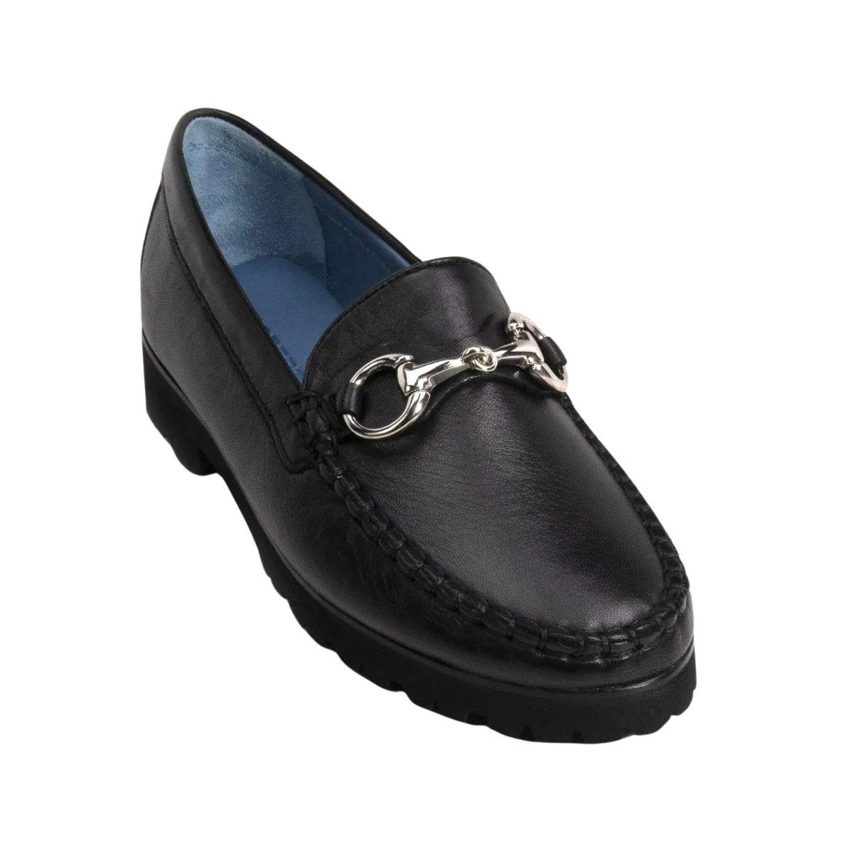 Robert Zur Women's Soho Black Leather Slim Profile