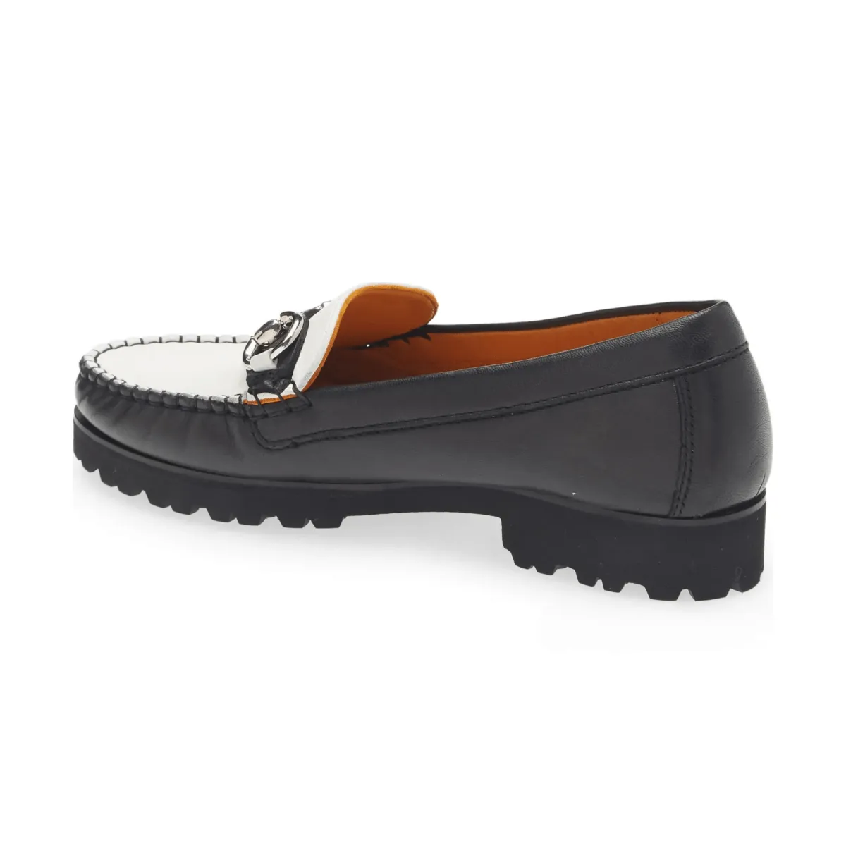 Dual Color Dual Tone Robert Zur Women's Soho Black/White Leather