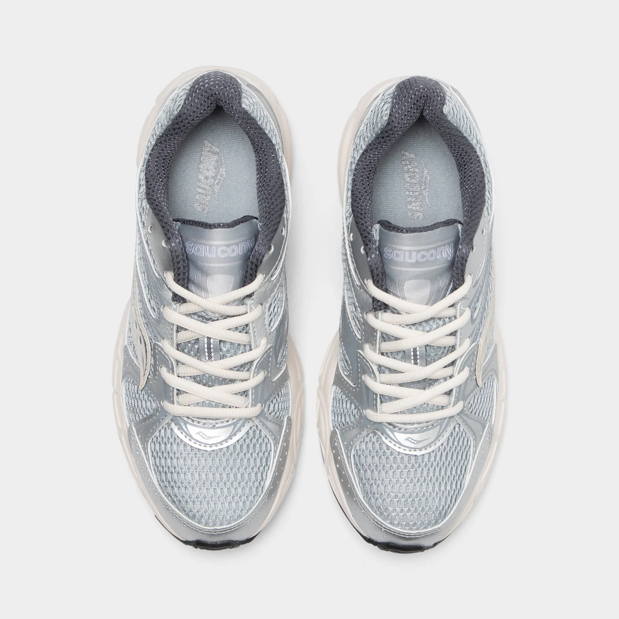 Break Ready Tidy Form Saucony Women's Ride Millennium Silver / Cream