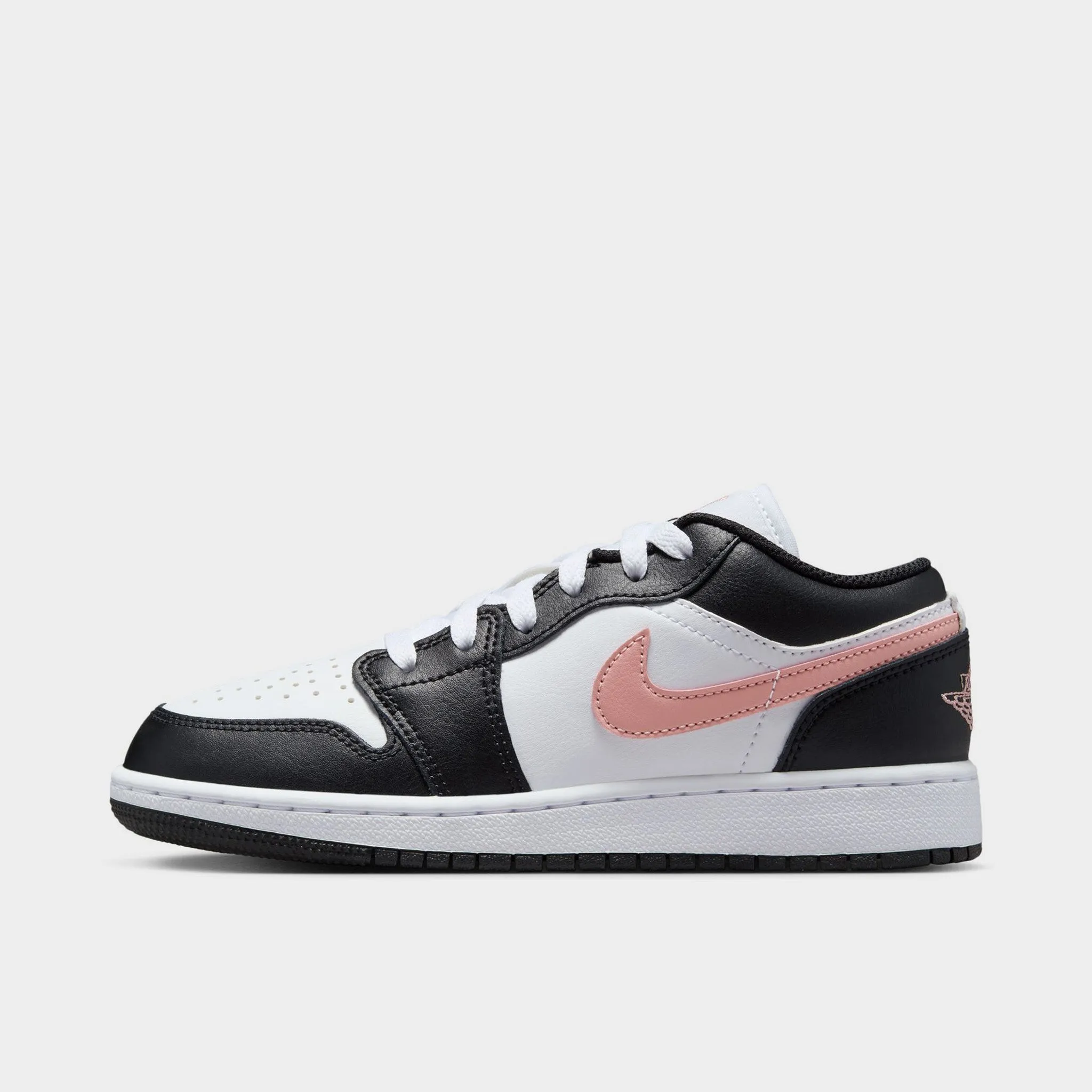 Cloud Soft Minimalist Jordan 1 Low GS White / Rust Pink - Black