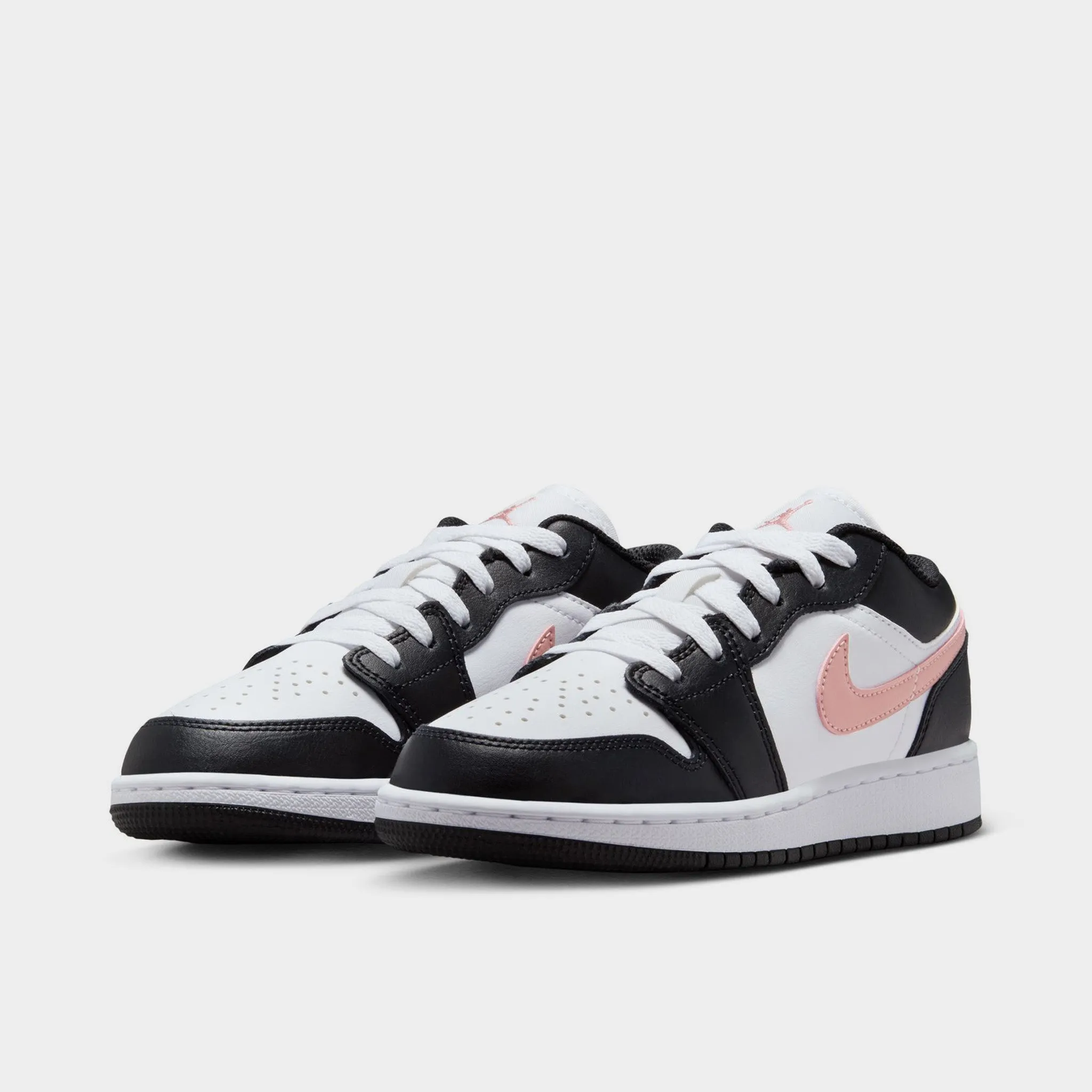 Simple Vibe Airport Walk Jordan 1 Low GS White / Rust Pink - Black
