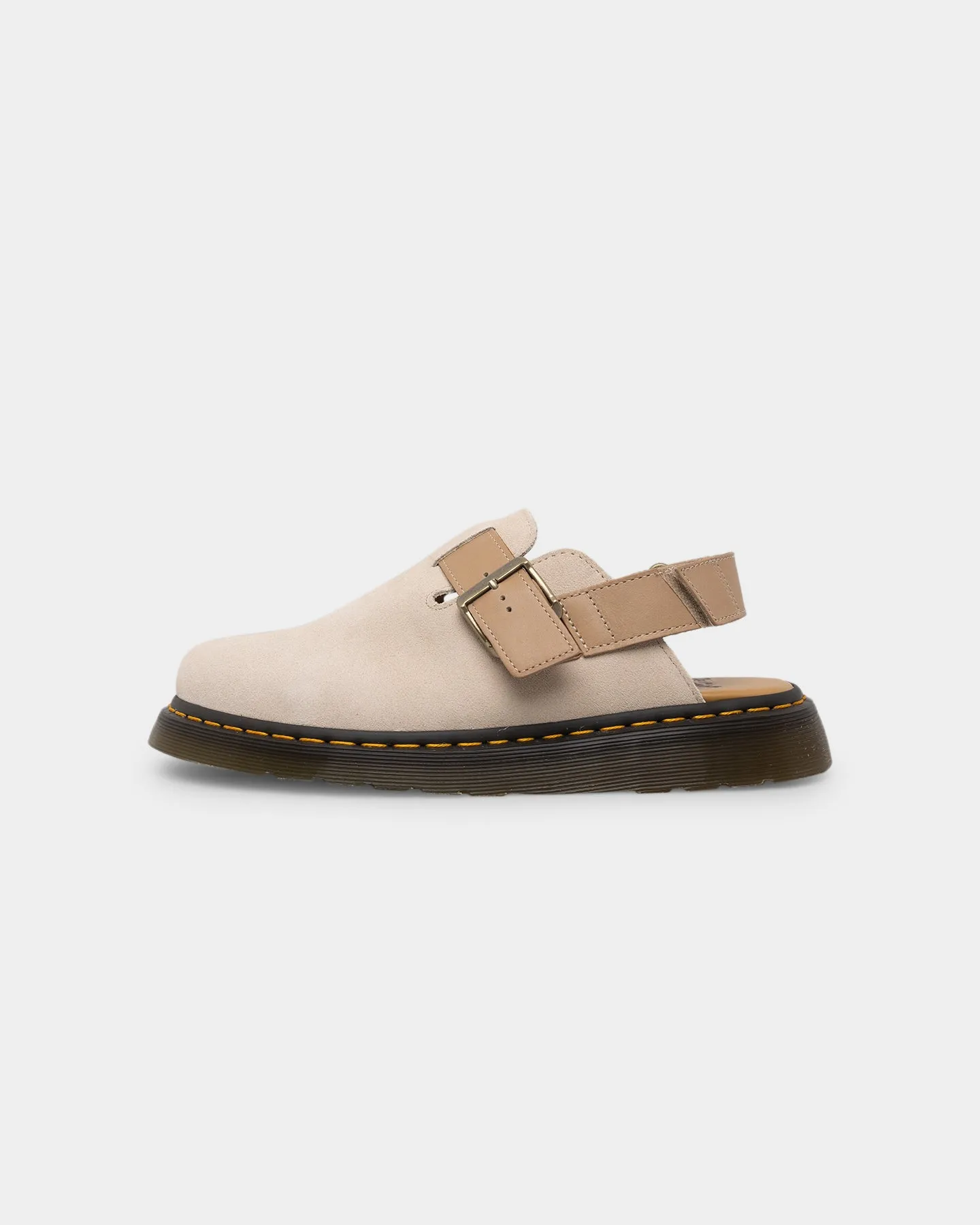 Grip Strong Ankle wrap Dr Marten Jorge II Sling Back Sandal Parchment Beige