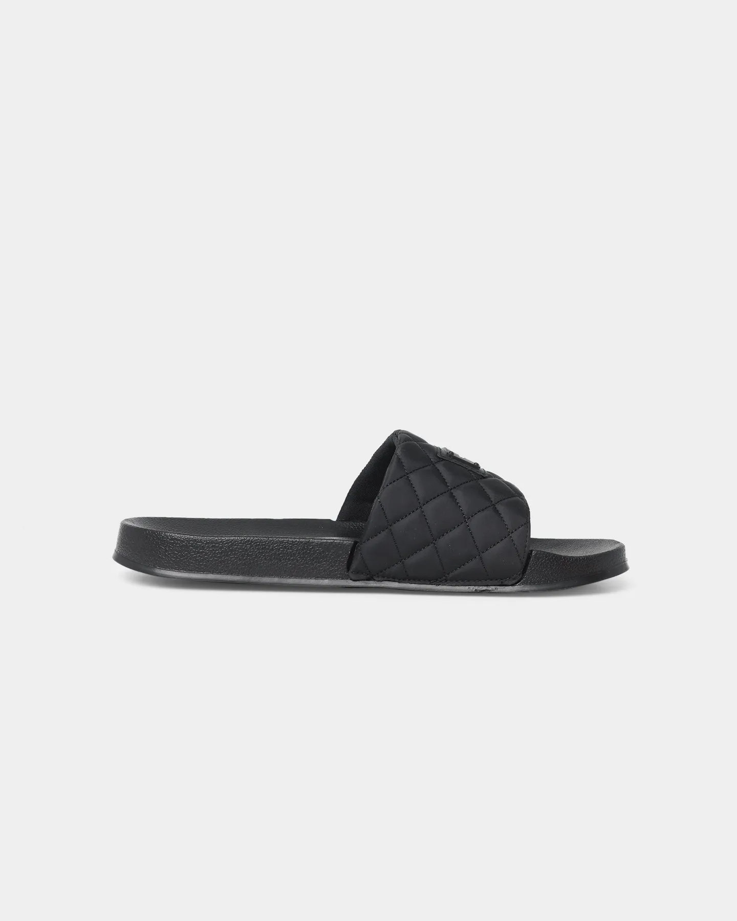 Saint Morta Annex Quilted Slides Black Quiet Step Angel Mood
