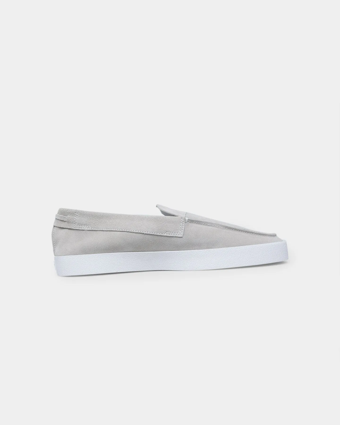 Saint Morta Hemisphere Suede Slip On Loafer Light Grey/White Classic Base