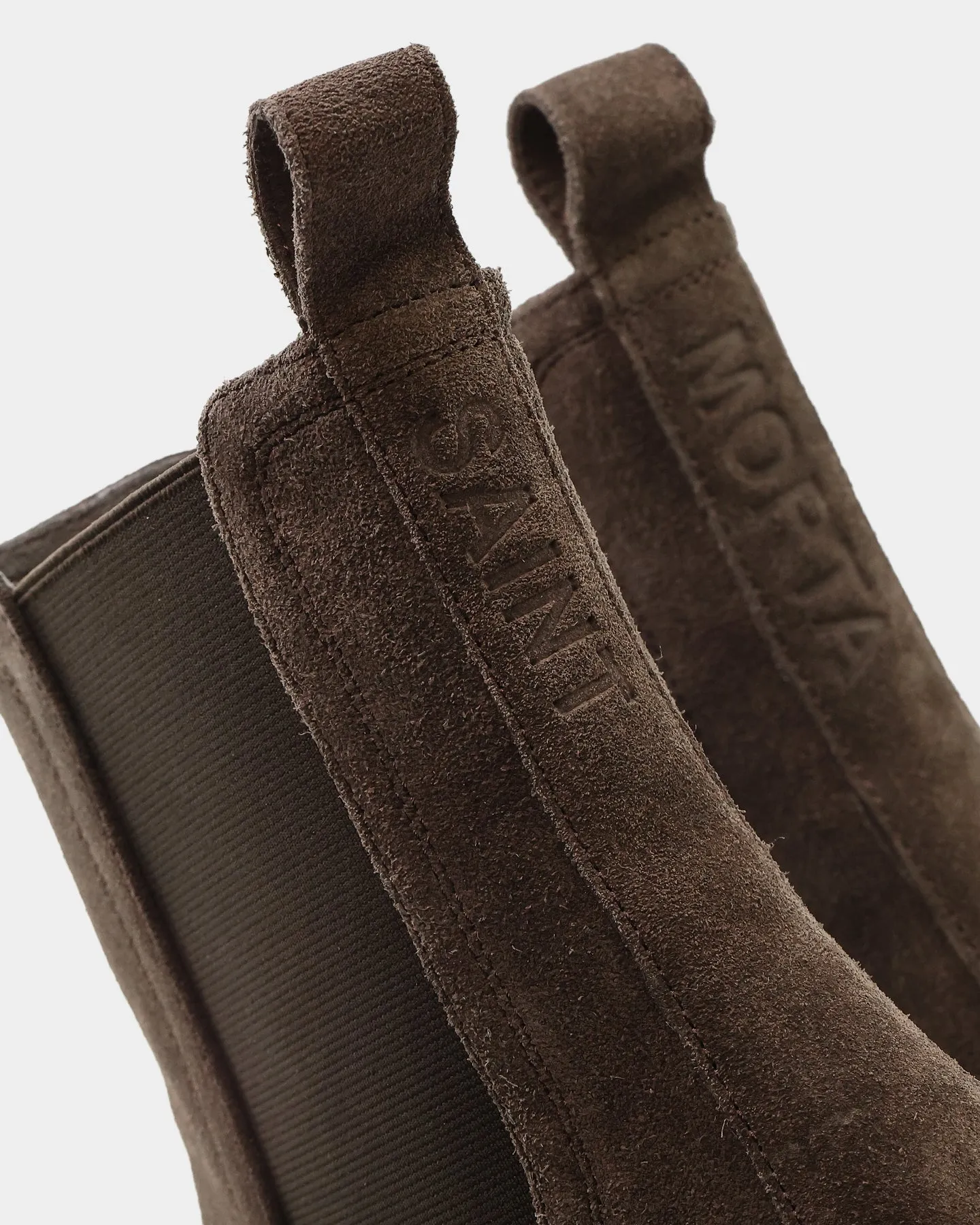 Wide fit Lace Tie Saint Morta Nomad Chelsea Boot Brown