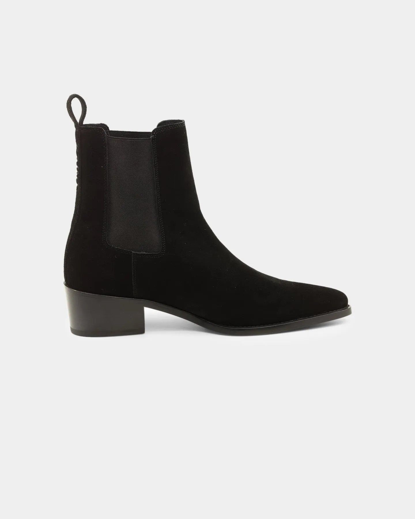 Move Light Tech Knit Saint Morta Nomad Pointy Toe Chelsea Boot Black