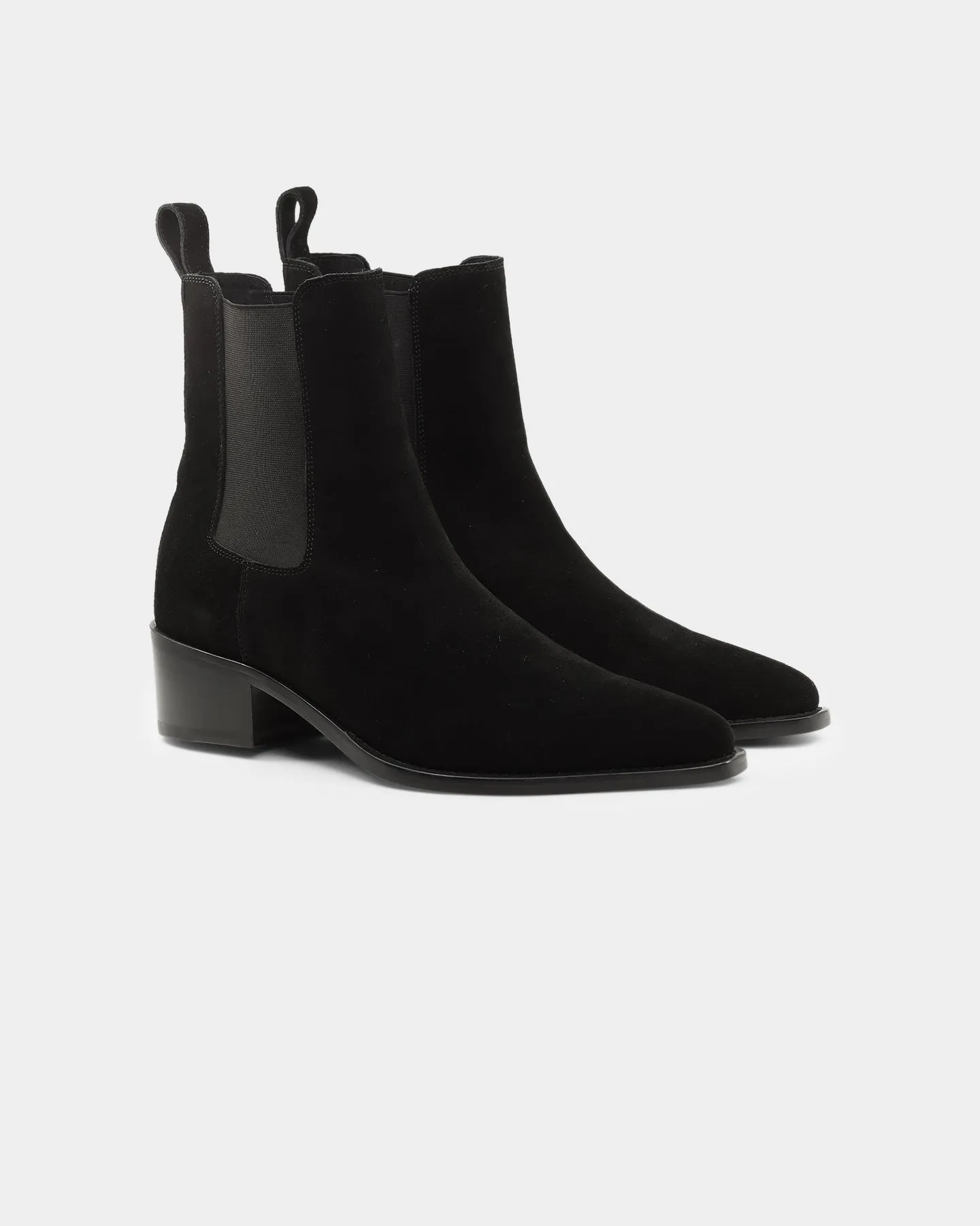 Saint Morta Nomad Pointy Toe Chelsea Boot Black Airport Easy City Pace