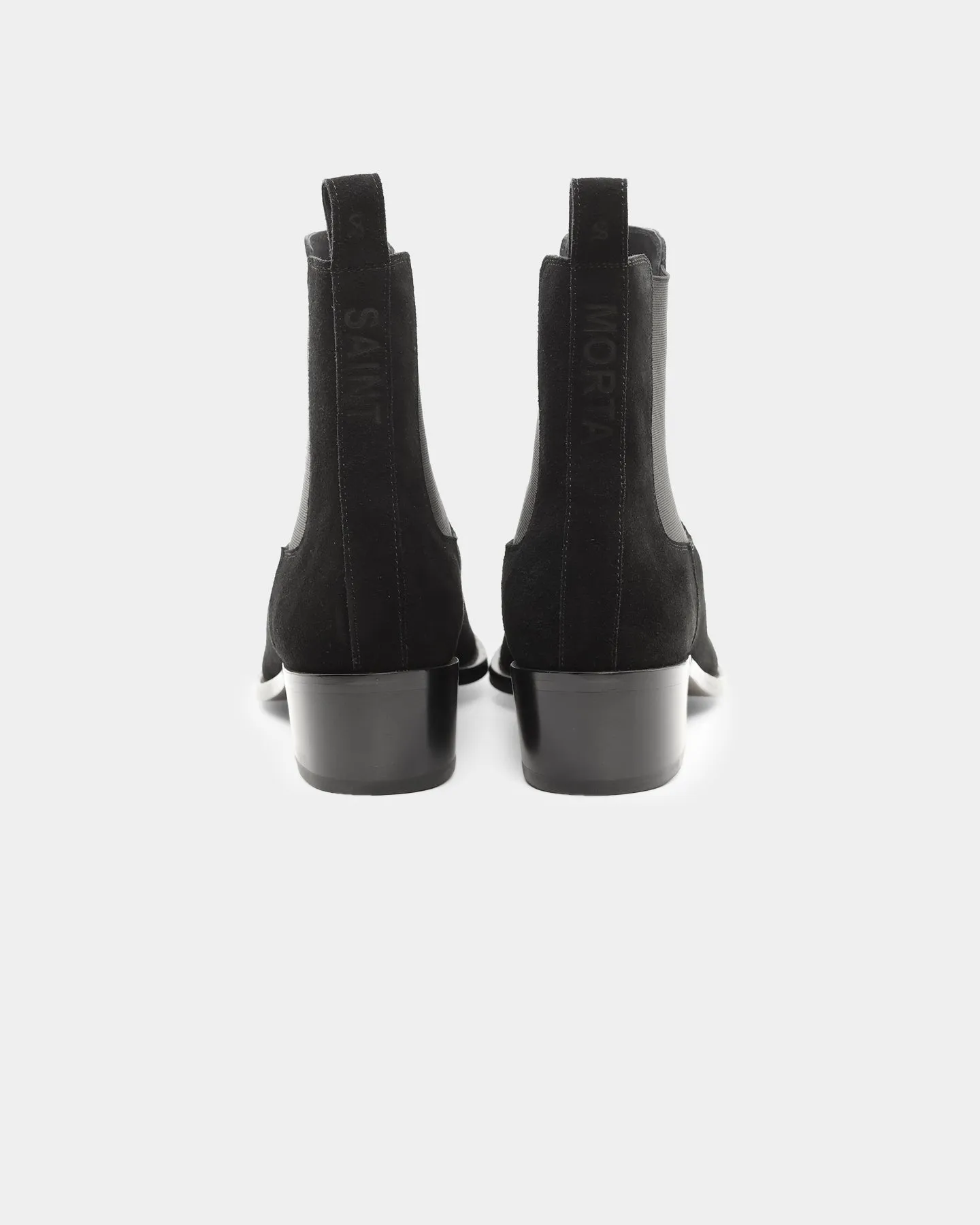 Dual Tone Trail Strong Saint Morta Nomad Pointy Toe Chelsea Boot Black