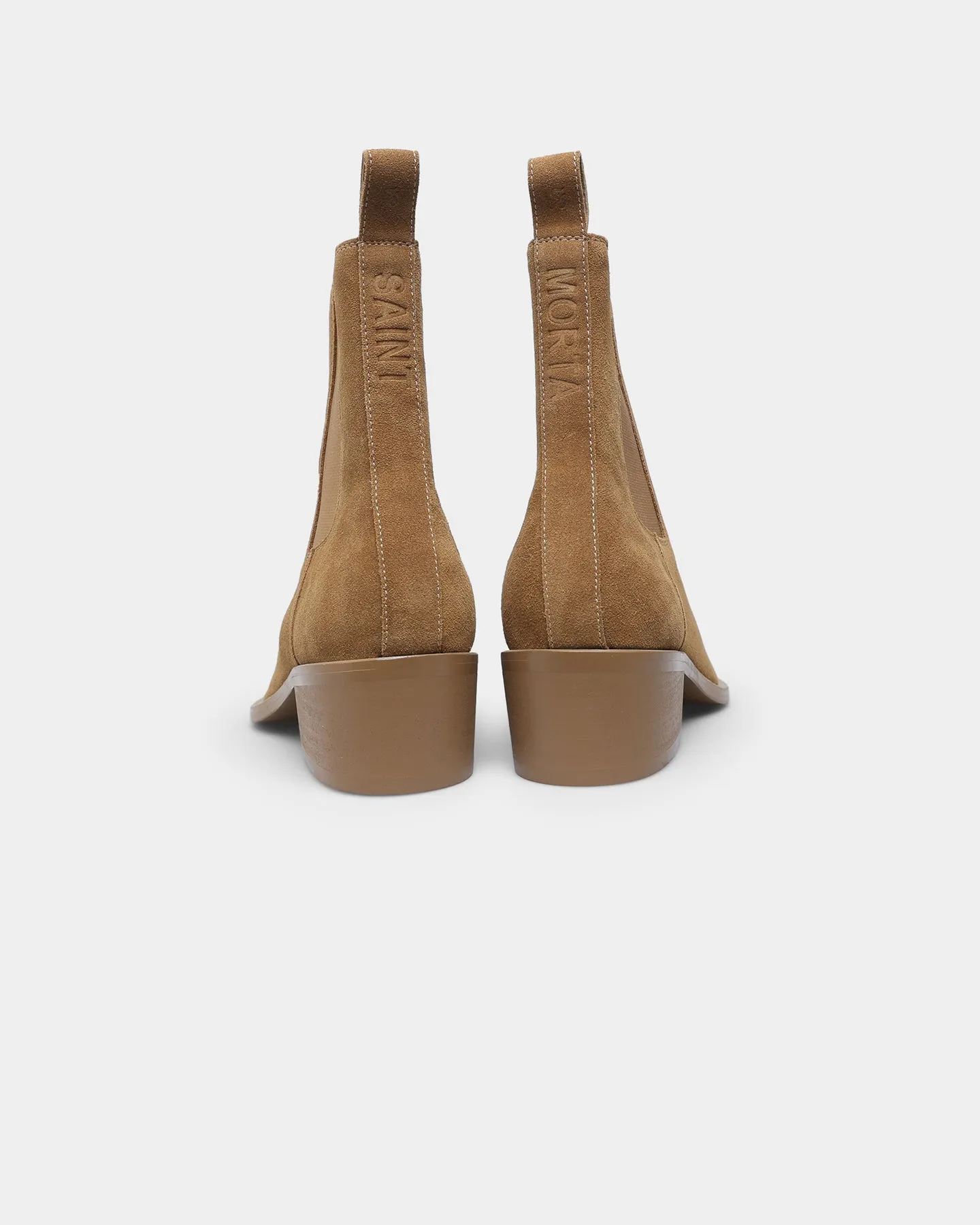 Saint Morta Nomad Pointy Toe Chelsea Boot Camel Hero Mode Toe Guard